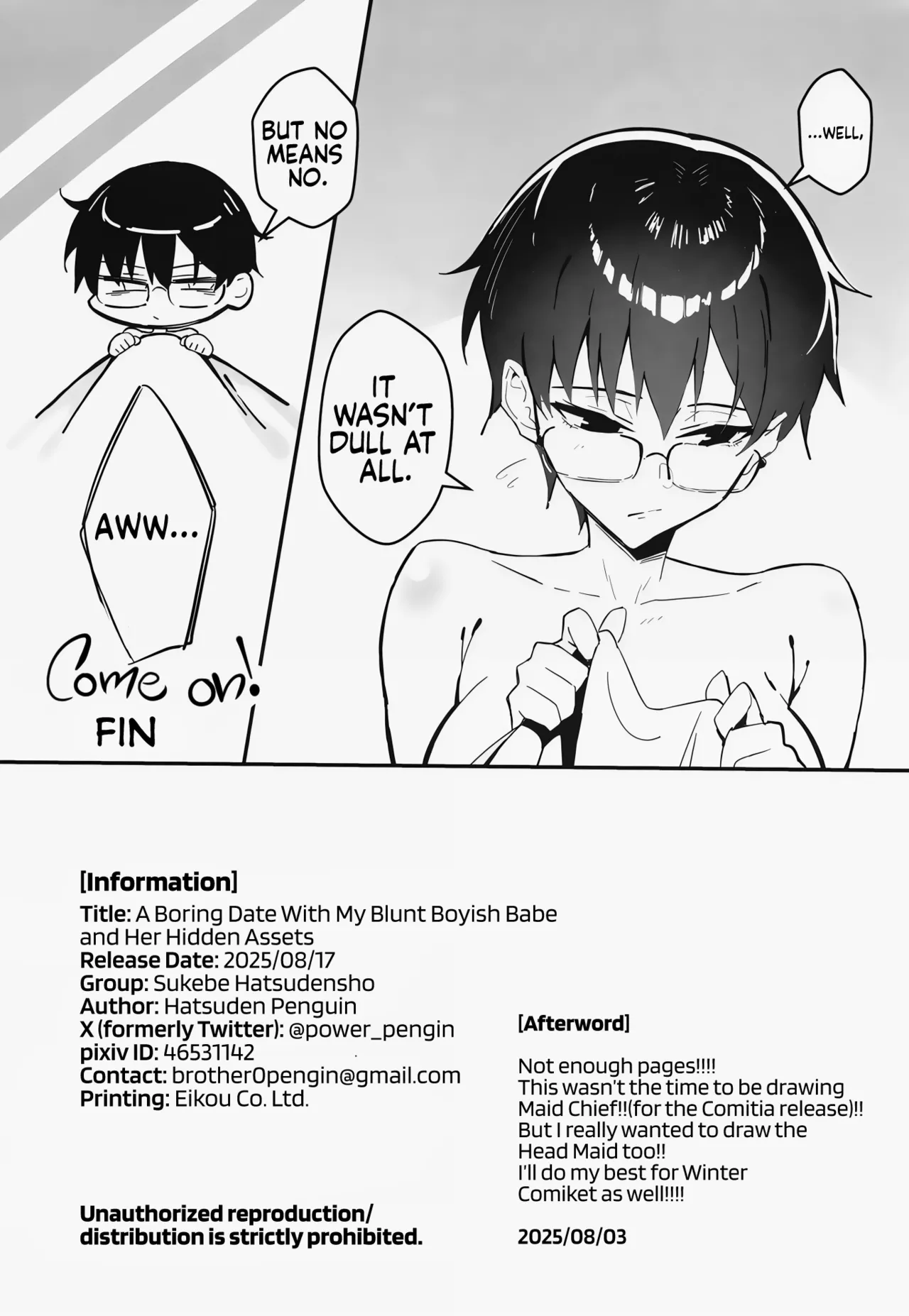 Buaisou na Kakure Kyonyuu Boyish Kanojo to Taikutsu na Date | A Boring Date with My Blunt, Boyish Babe and Her Hidden Assets page 31 original parody - kissing leg lock hentai manga - read online free