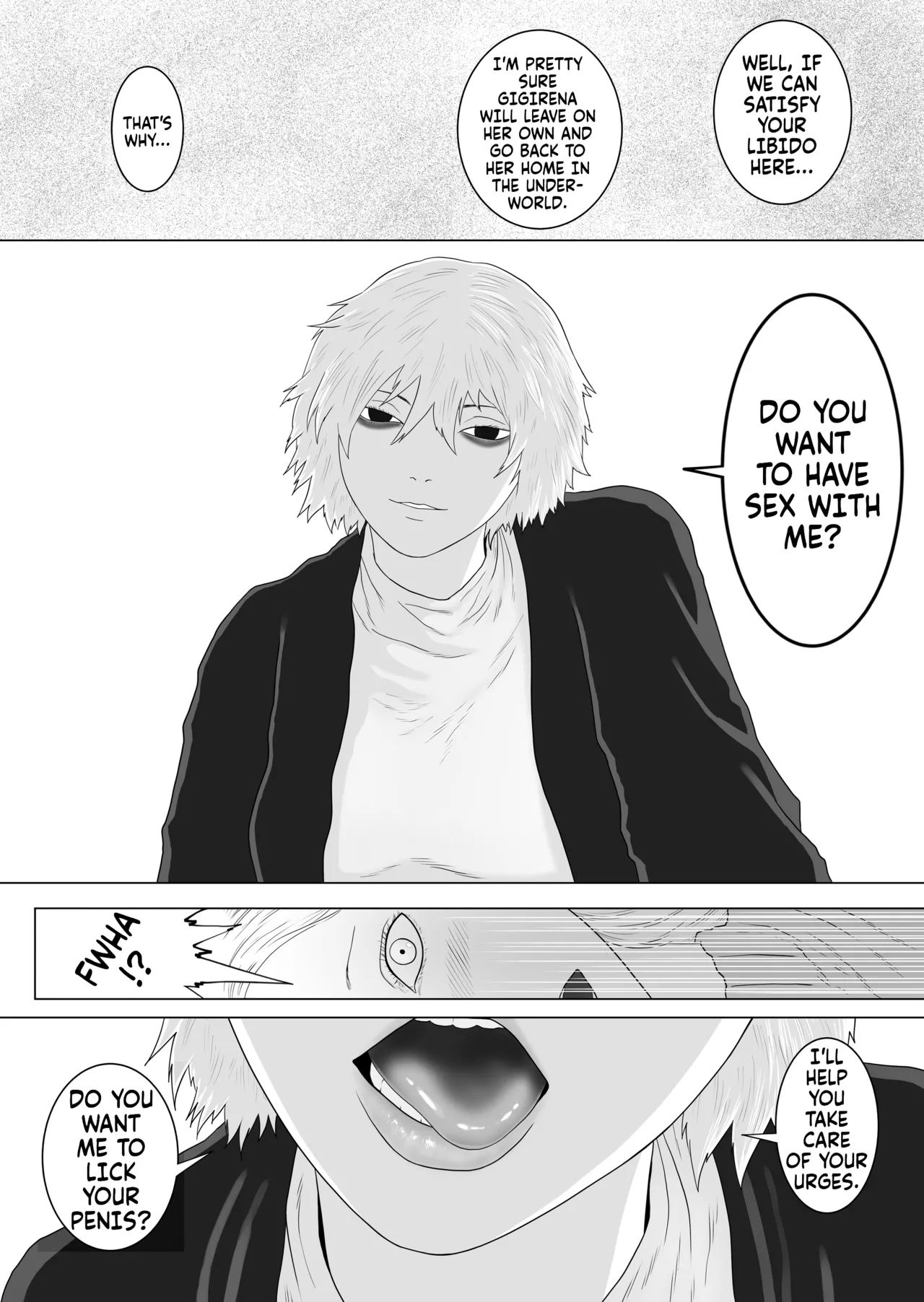 Futanari Akuma to Akuma Haraishi | The futanari demon and the exorcist page 12 original parody - futanari urination hentai manga - read online free