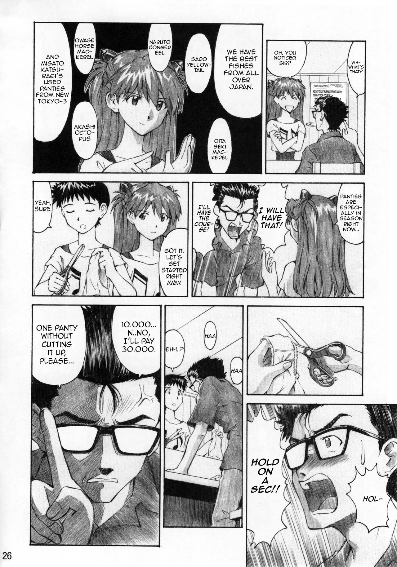 ASUKA TRIAL 3 page 25 featuring shinji ikari neon genesis evangelion parody - multi-work series sole female hentai manga - read online free