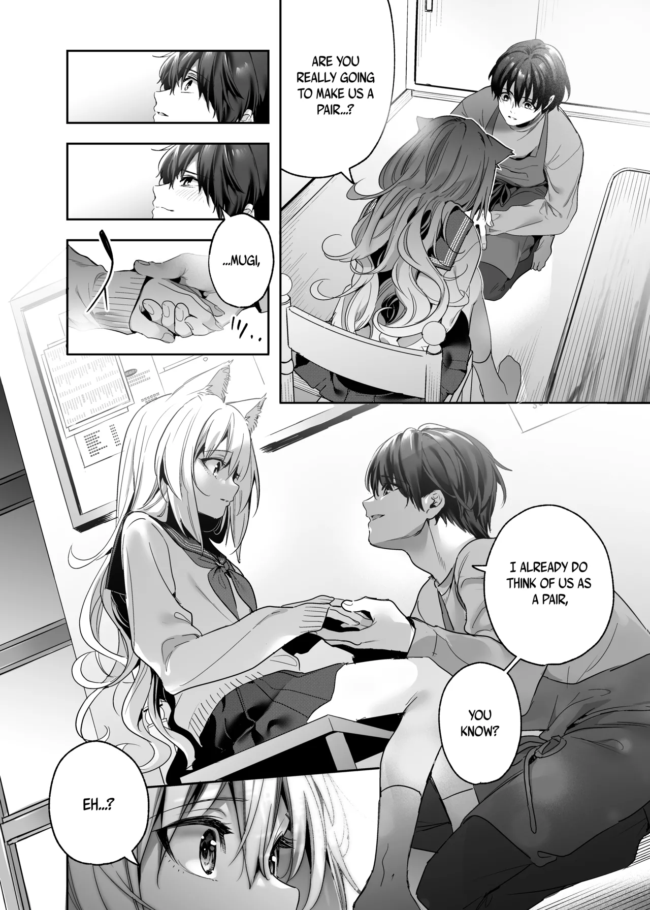 [Ringo no Naru Ki (Kise Itsuki)] Mugi no Ongaeshi -Gakuseihen- | Mugi's Repayment -Student Arc- [English] [Vivid Rabbit Translation] [Digital] page 13 original parody - schoolgirl uniform wolf girl hentai manga - read online free
