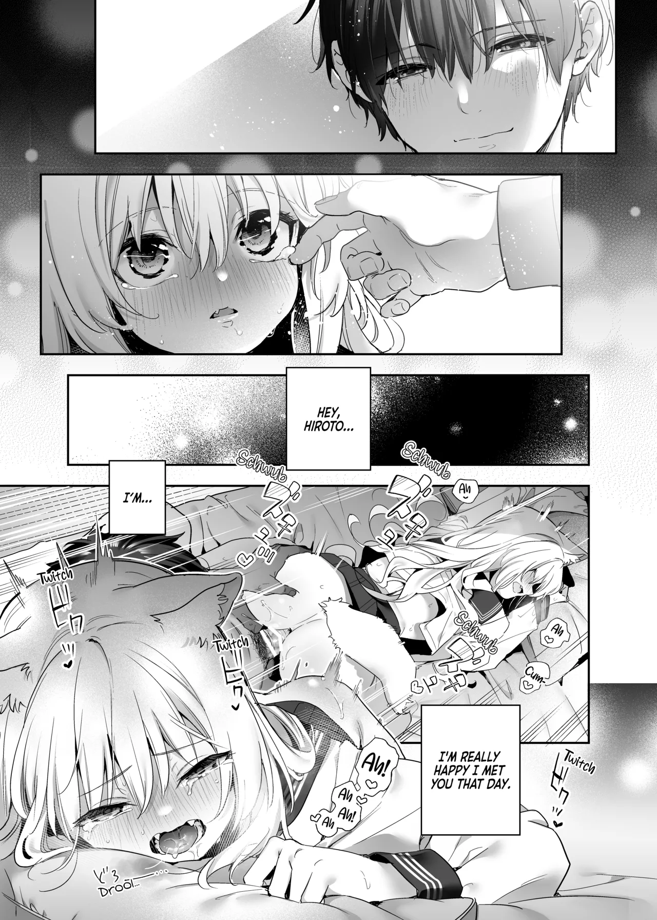 [Ringo no Naru Ki (Kise Itsuki)] Mugi no Ongaeshi -Gakuseihen- | Mugi's Repayment -Student Arc- [English] [Vivid Rabbit Translation] [Digital] page 28 original parody - schoolgirl uniform wolf girl hentai manga - read online free
