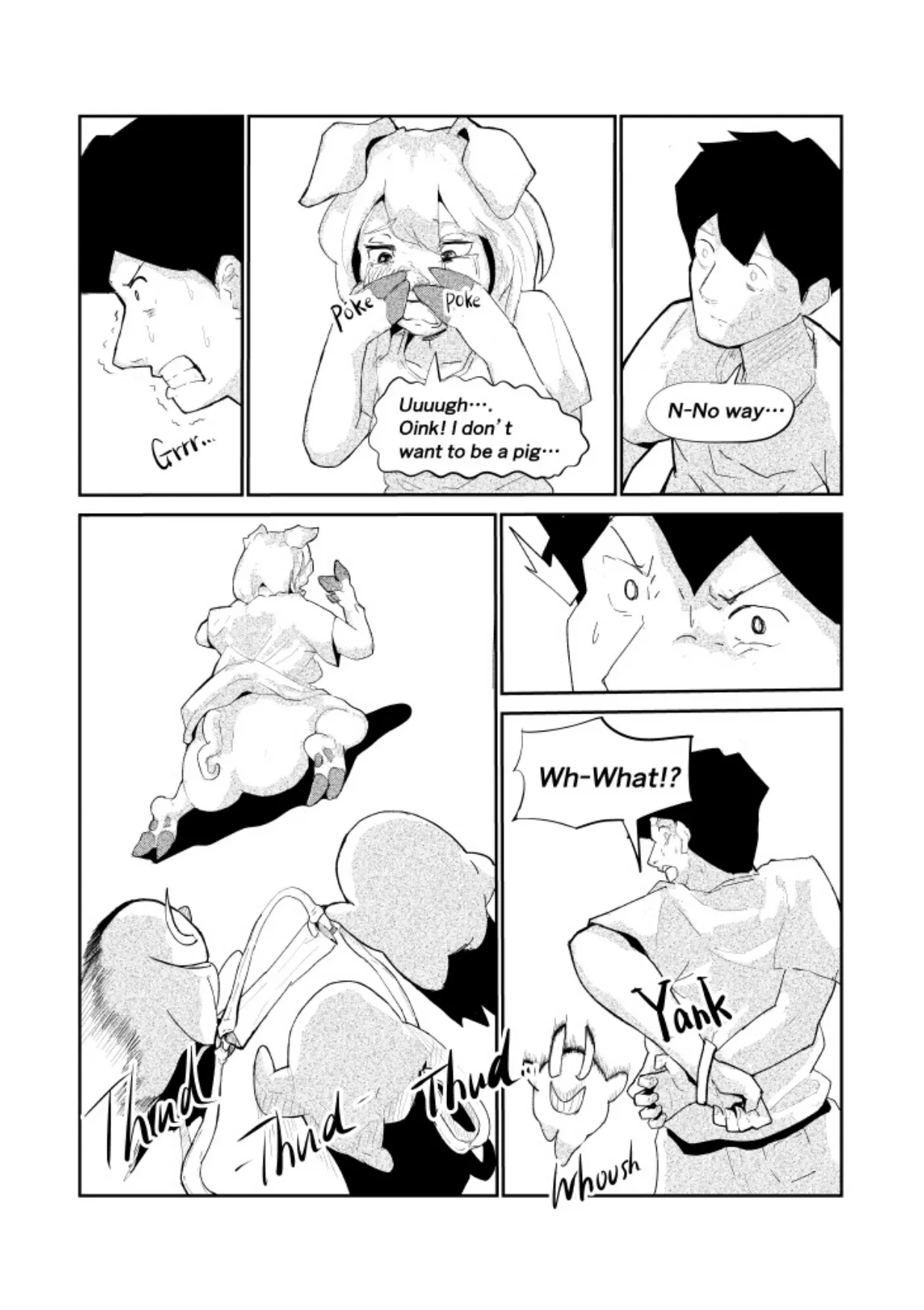 R-18 豚化「キミは今日から豚魔族 第2話」英語版含む page 23 original parody - transformation pig girl hentai manga - read online free