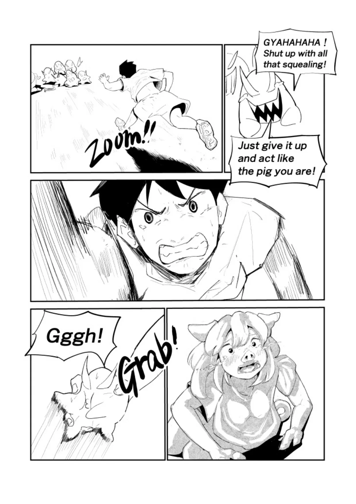 R-18 豚化「キミは今日から豚魔族 第2話」英語版含む page 27 original parody - transformation pig girl hentai manga - read online free