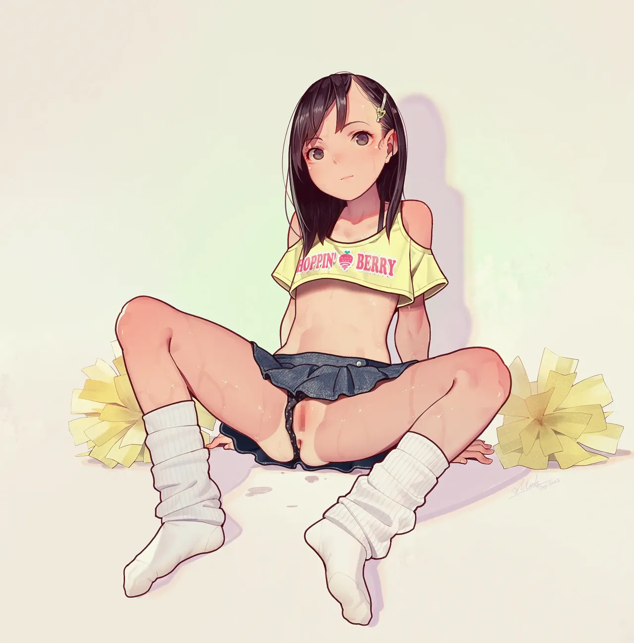 Otoko de asobu mesugaki-chan tachi illustration set 2020-2023 page 221 - full color dark skin hentai manga - read online free