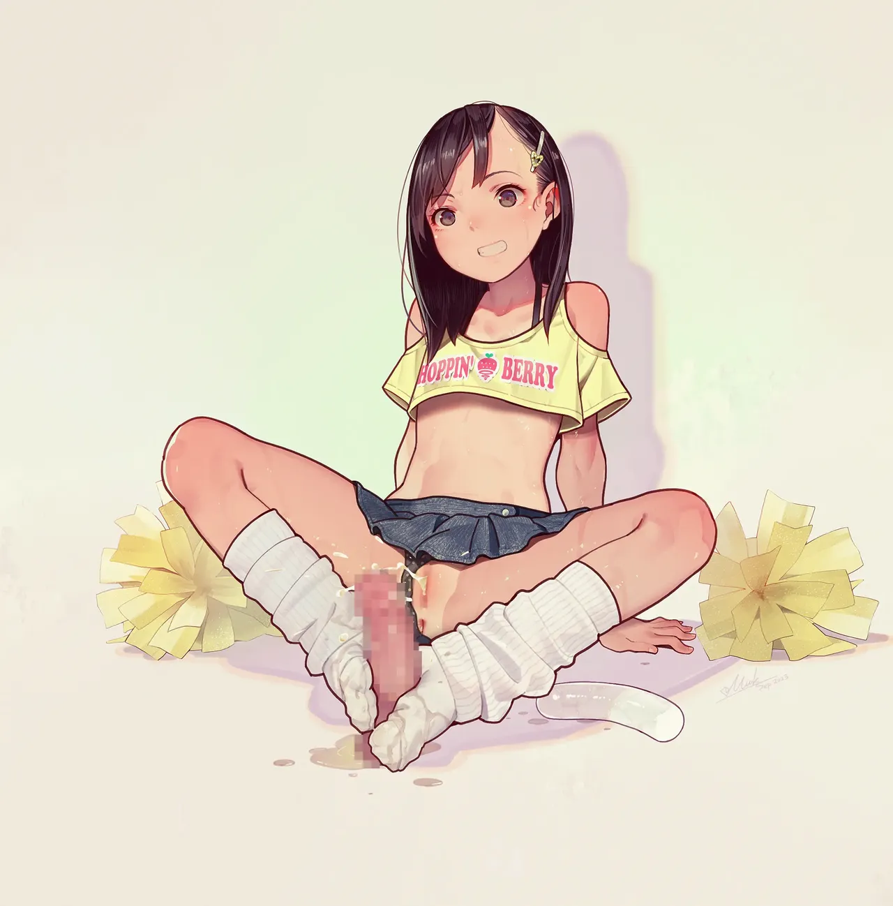 Otoko de asobu mesugaki-chan tachi illustration set 2020-2023 page 227 - full color dark skin hentai manga - read online free