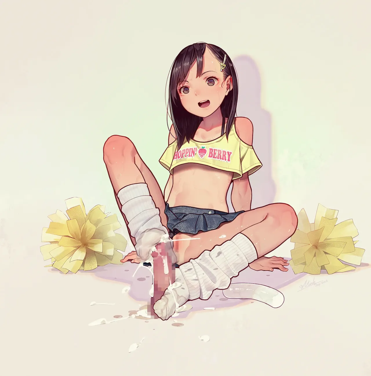 Otoko de asobu mesugaki-chan tachi illustration set 2020-2023 page 229 - full color dark skin hentai manga - read online free