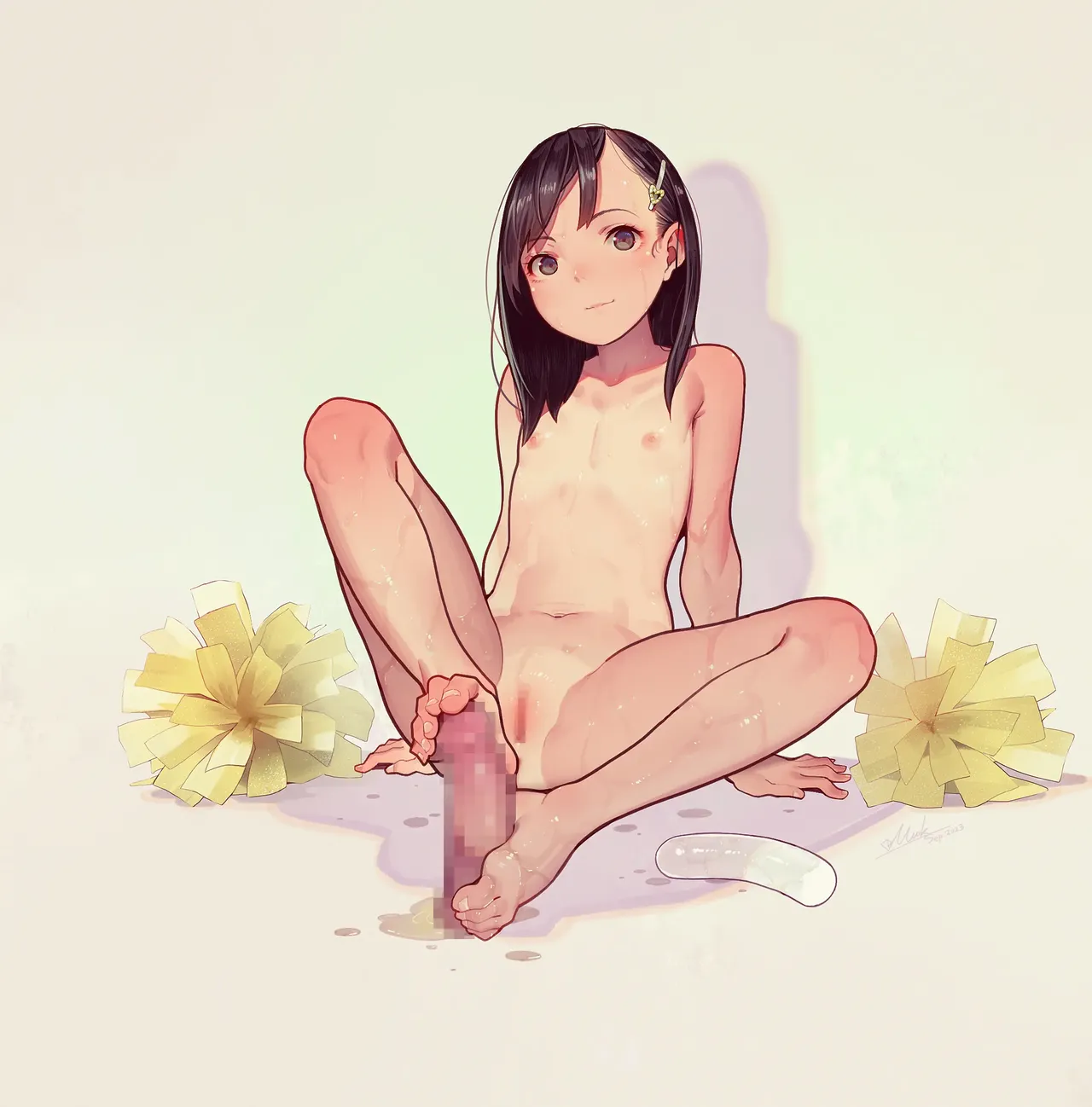 Otoko de asobu mesugaki-chan tachi illustration set 2020-2023 page 241 - full color dark skin hentai manga - read online free