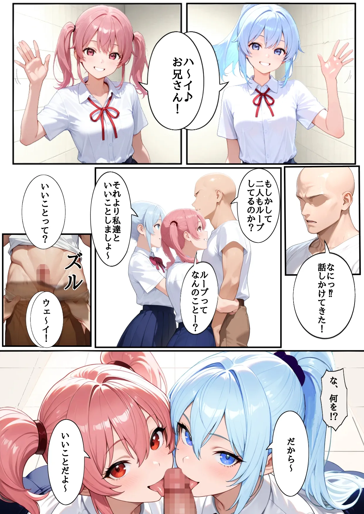 H Ban Deguchi Mitsuketa Ihen ga Ero Sugite Modorenai page 38 - comic ai generated hentai manga - read online free