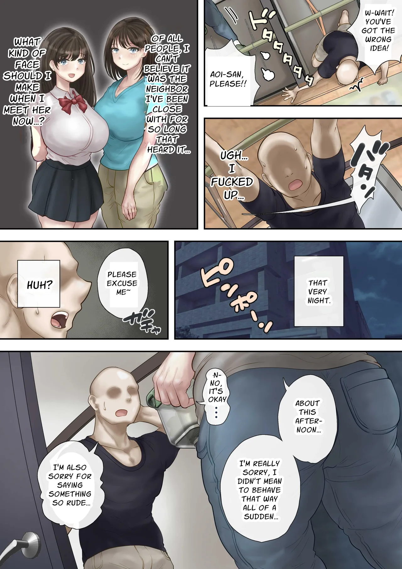 Onaji Mansion ni Sumu Onna-tachi ga Maiban Ore ni Okazu o Todoke ni Kuru Ken | These Babes Who Live In The Same Building Complex Bring Me Delicious Snacks Every Night page 16 original parody - milf big breasts hentai manga - read online free