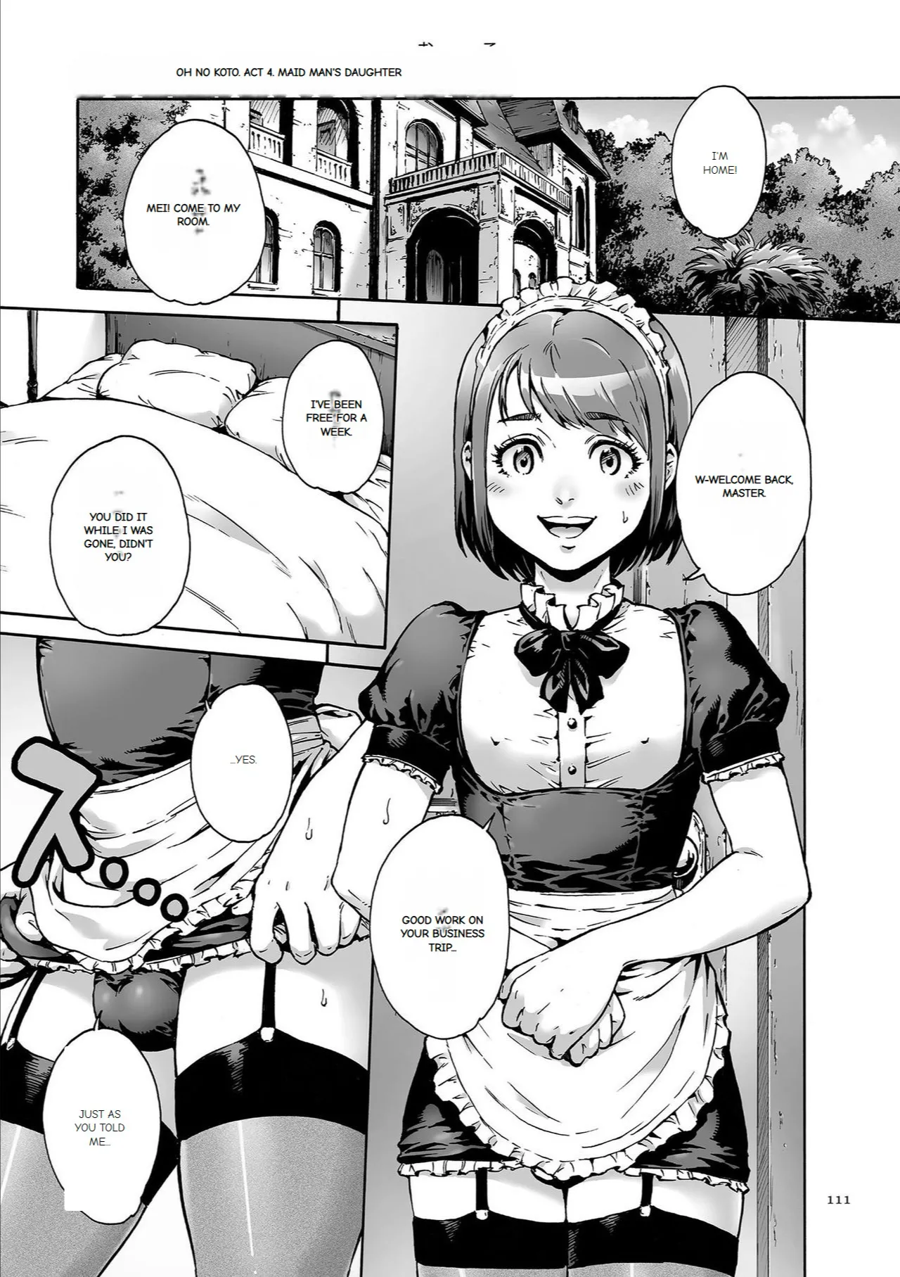 Onoko to. page 112 - garter belt group hentai manga - read online free