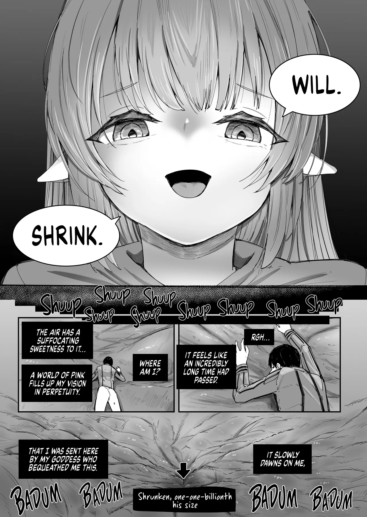 Servant Elves and Shrinking Magic page 57 original parody - elf shrinking hentai manga - read online free