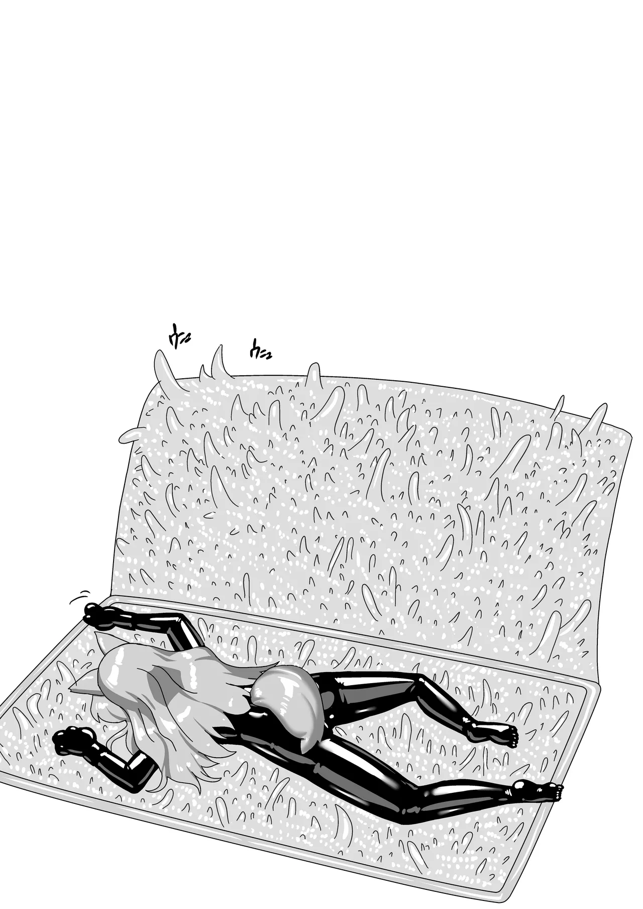 Rubber World de Zecchou ga Tomarimasen! | 在橡胶真空床里高潮绝对停不下来! page 35 original parody - kissing gag hentai manga - read online free