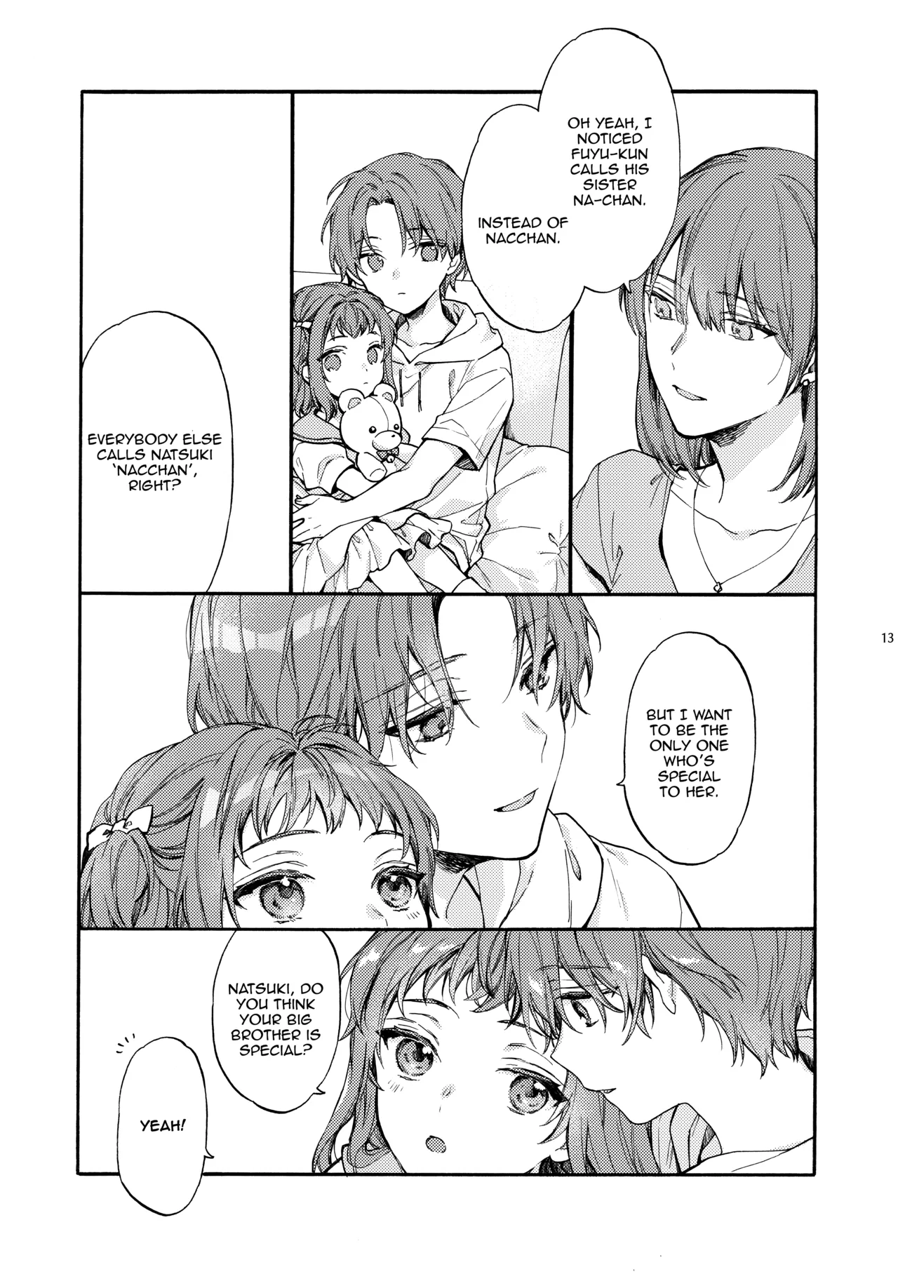 [ClockLord (Suzushiro Nerita)] Kono Hito Kareshi ja Arimasen!! (4) ~Shinomura Kyoudai no Mukashibanashi side Natsuki~ | This Guy is NOT my Boyfriend!! ~The Shinomura siblings: Natsuki side story~ [English] [Rupee] page 13 original parody - multi-work series incest hentai manga - read online free