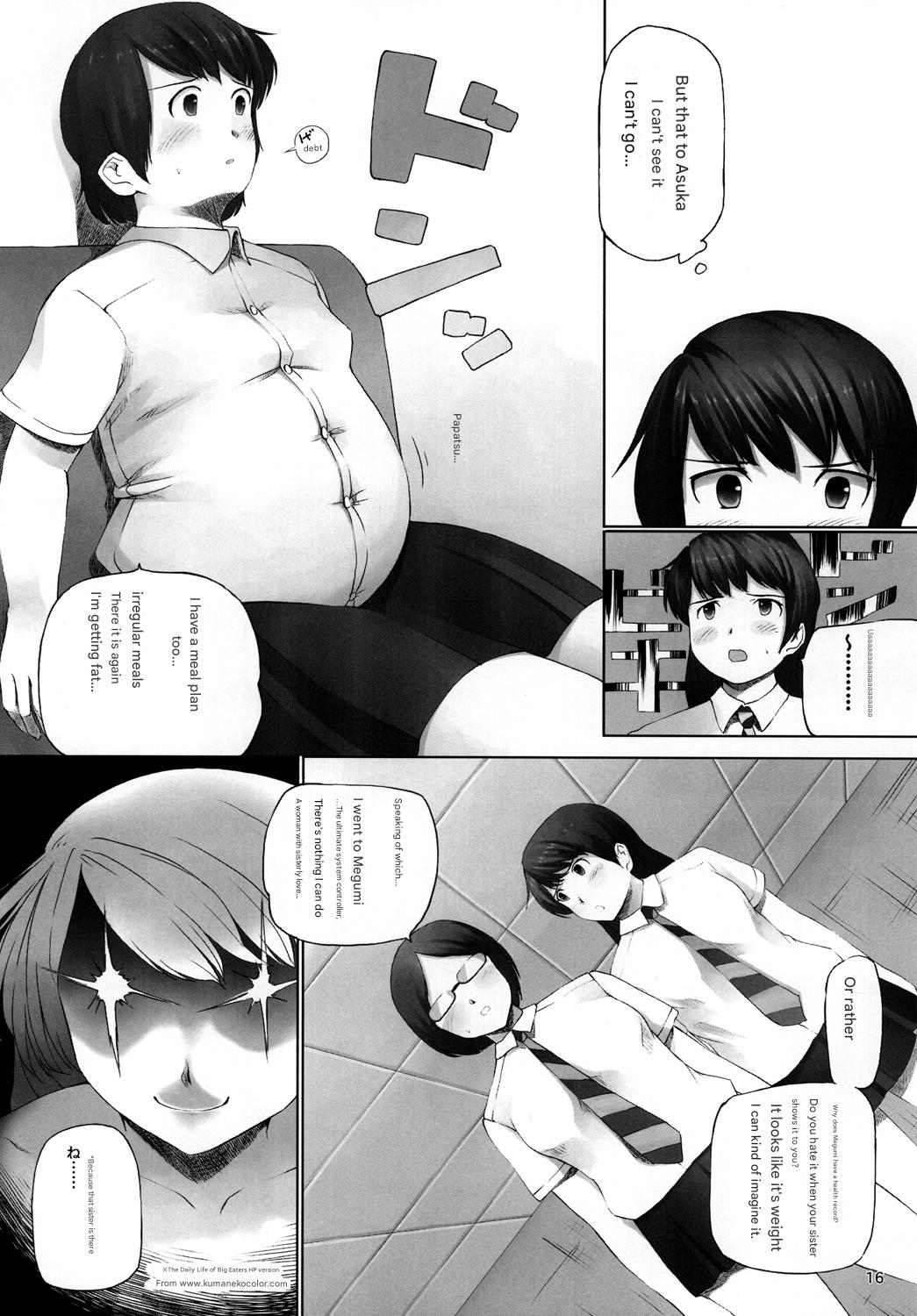 OVER REV - Oogui Musumetachi no Hibi 2 page 17 original parody - replaced weight gain hentai manga - read online free