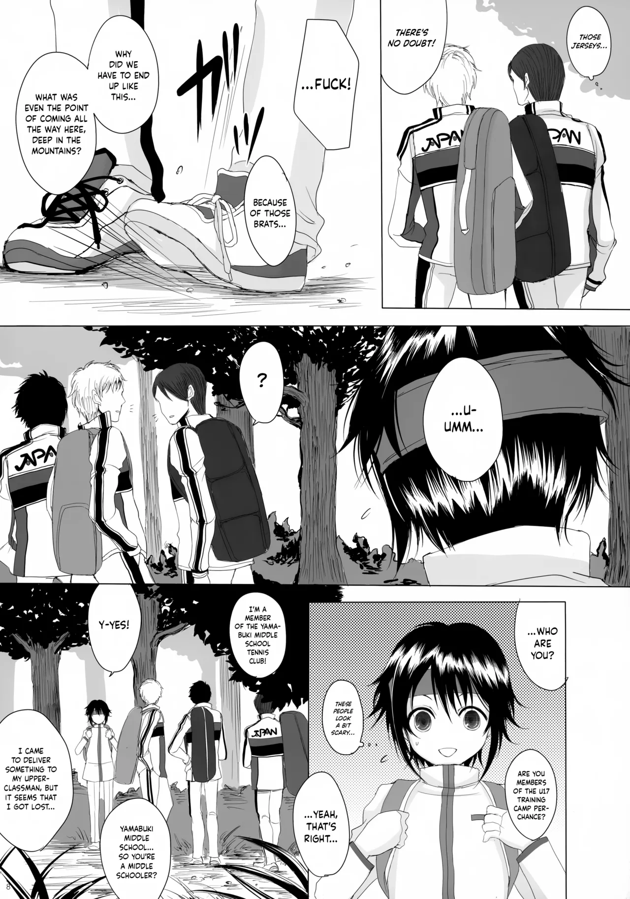 Page 8 of (Shota Scratch 20) [GJ-X (yk)] Danzen! | So Dan! (Prince of Tennis) [English] {Chin²}