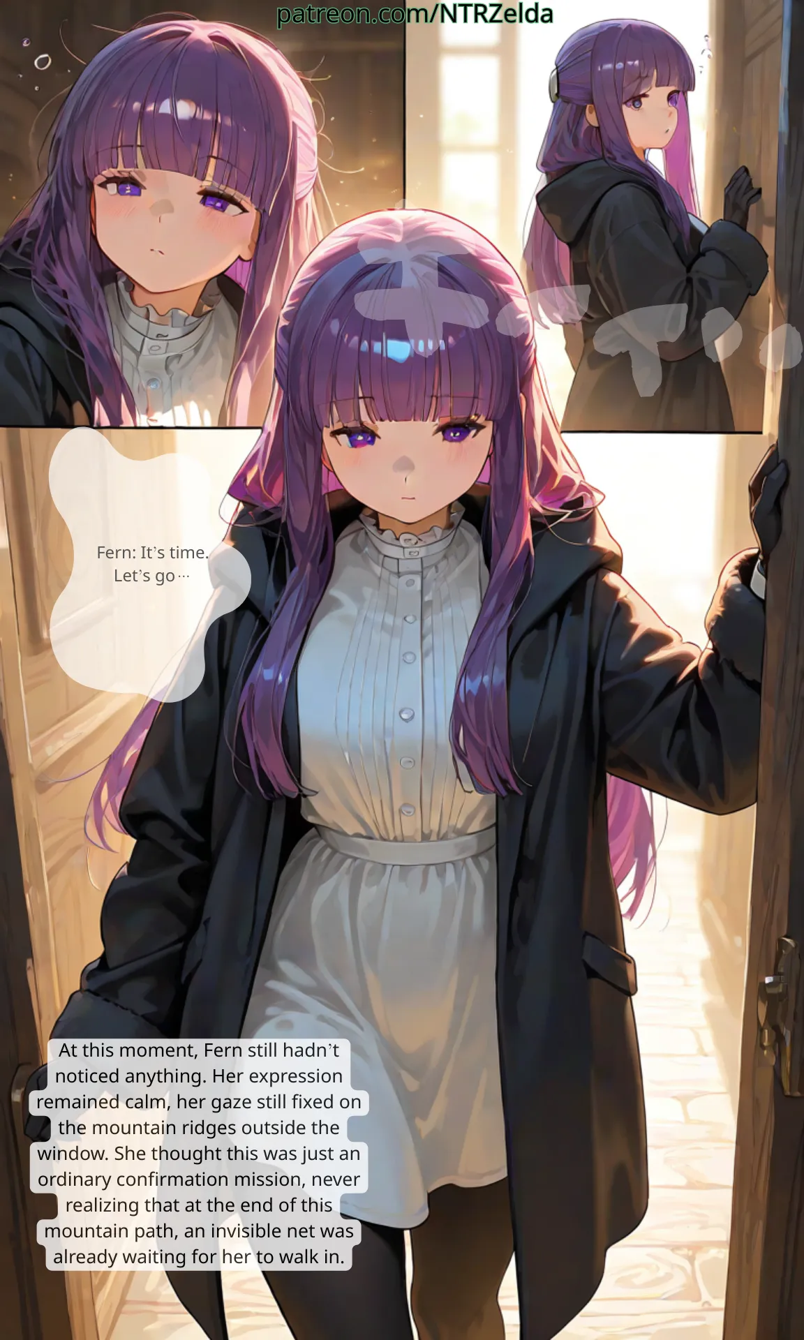 Sunset Inn Fern Part 2 page 14 featuring fern sousou no frieren parody - big breasts netorare hentai manga - read online free