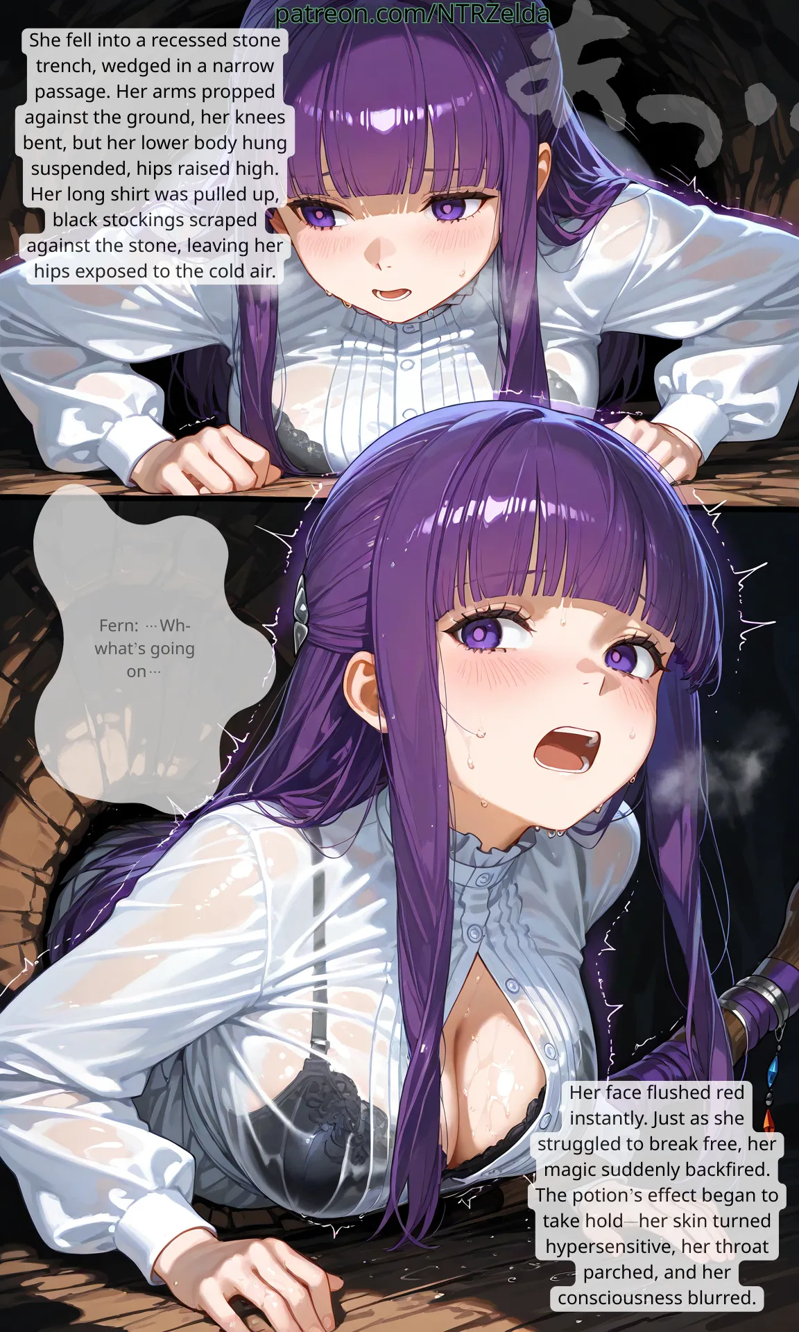 Sunset Inn Fern Part 2 page 20 featuring fern sousou no frieren parody - big breasts netorare hentai manga - read online free