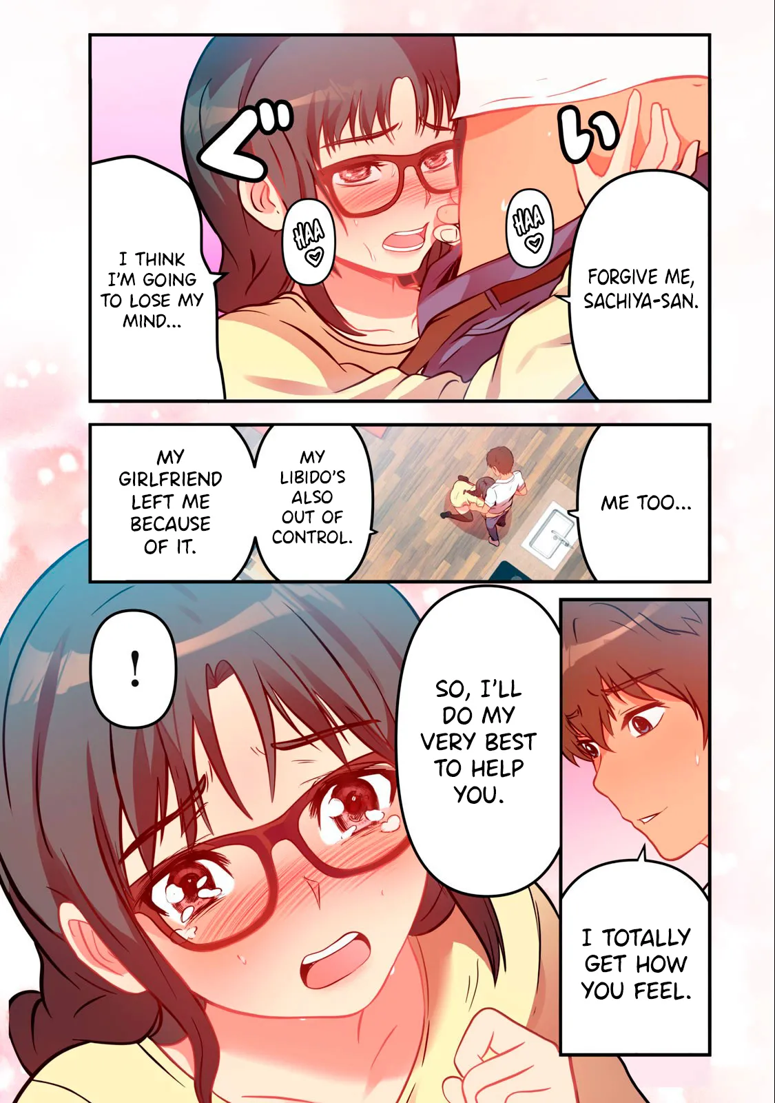 Kyou kara, Hitozuma Mansion ni Nyuukyo shimasu - CHAPTER 7 page 14 - full censorship glasses hentai manga - read online free
