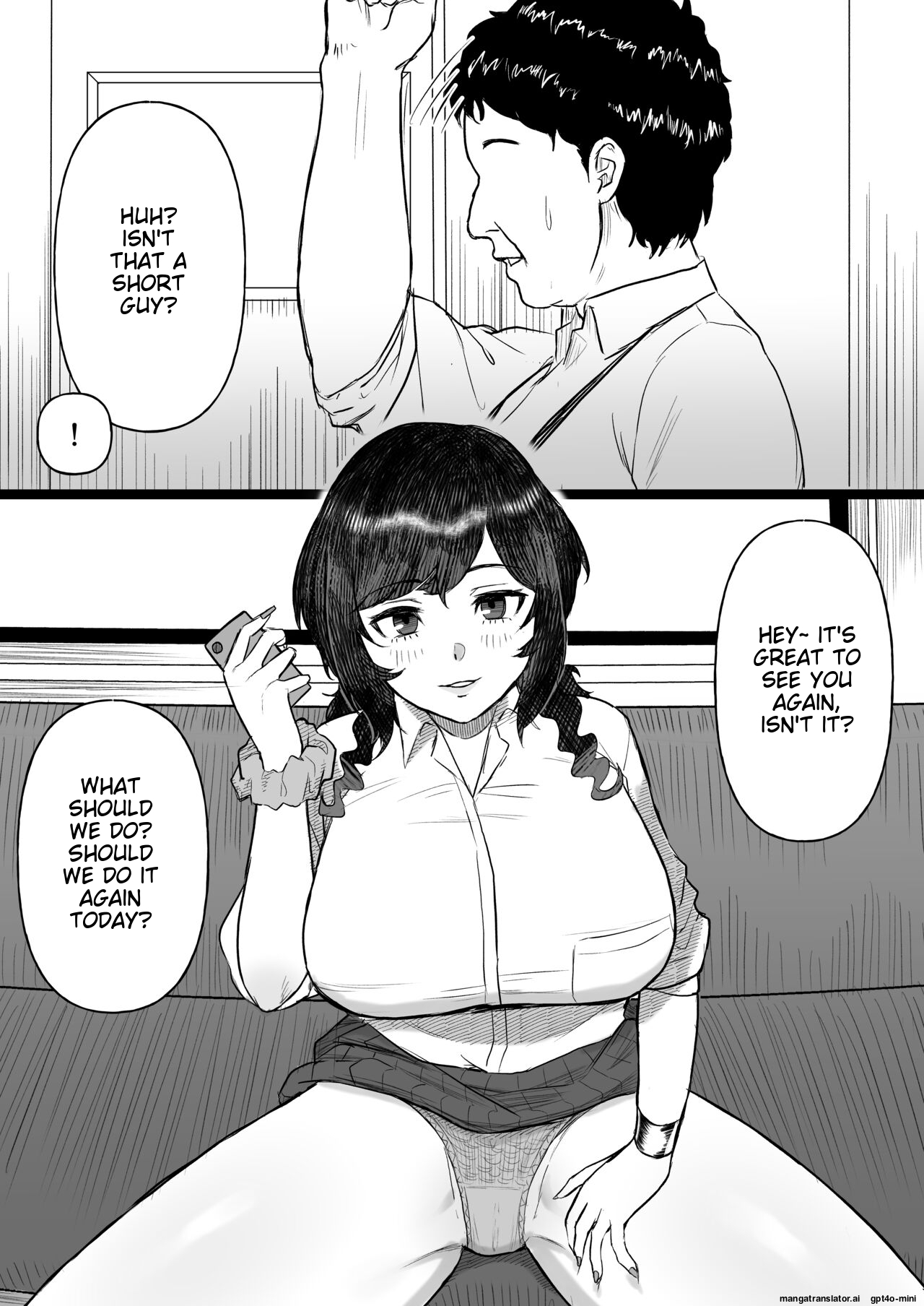 Tanshou Ojii-san ni Yasashii Sekai page 45 original parody - business suit handjob hentai manga - read online free