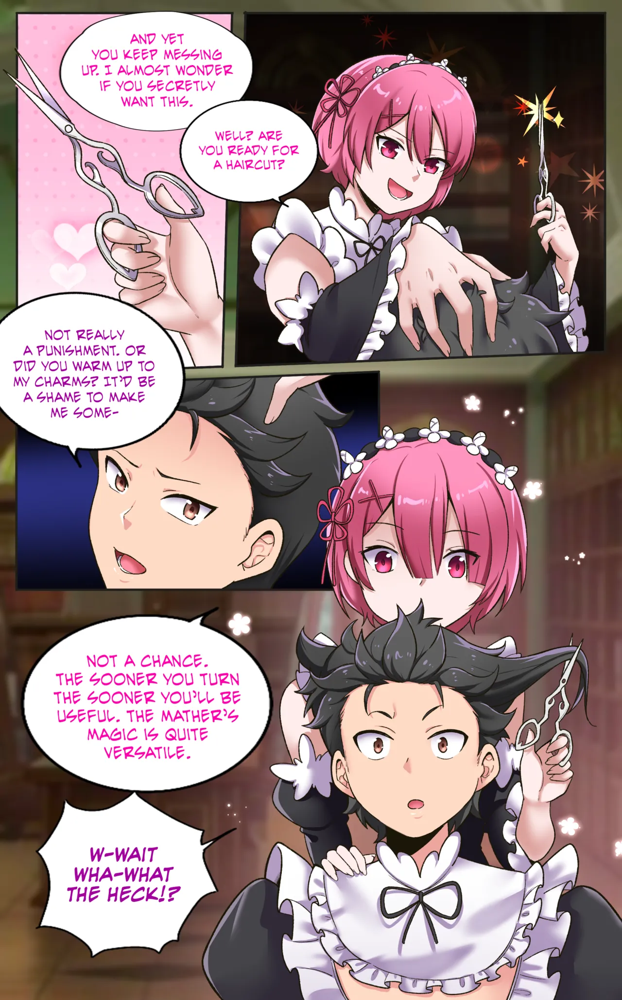 Re:Zero Maid My Days page 12 featuring subaru re zero kara hajimeru isekai seikatsu parody - transformation shemale hentai manga - read online free