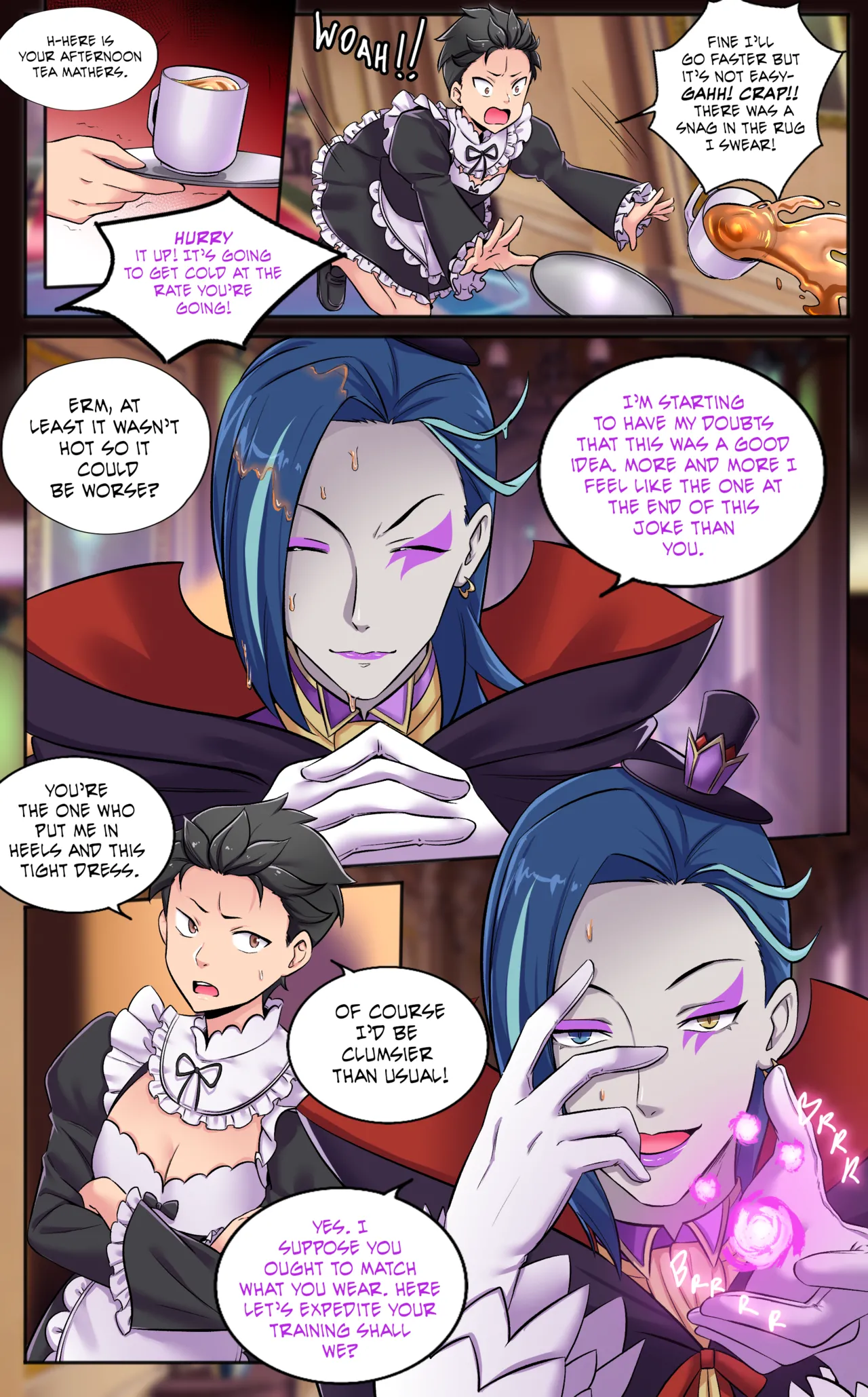 Re:Zero Maid My Days page 9 featuring subaru re zero kara hajimeru isekai seikatsu parody - transformation shemale hentai manga - read online free