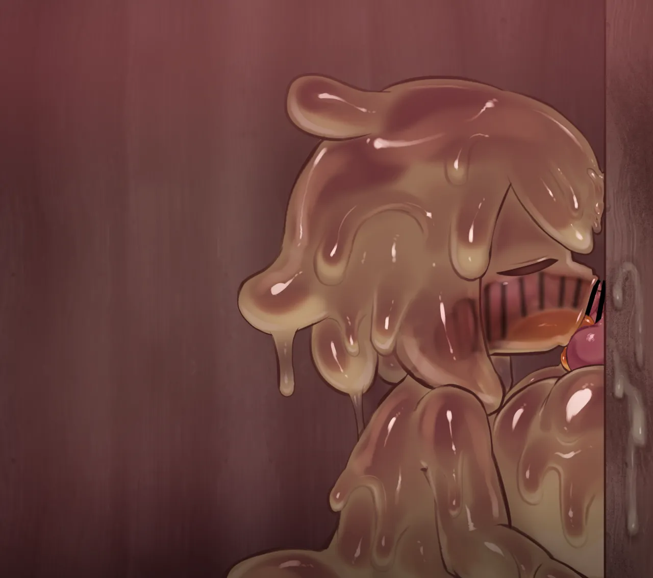 Slime Girl from a Blowjob Brothel page 14 original parody - slime big breasts hentai manga - read online free