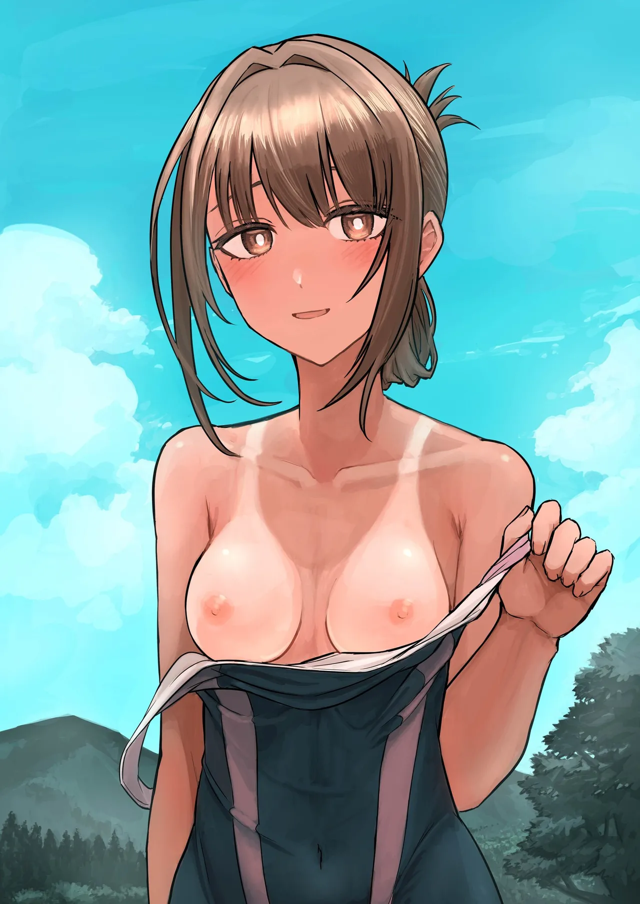 Hiyake Bishoujo ga Yuuwaku Shite Kurunda ga page 199 - sundress swimsuit hentai manga - read online free