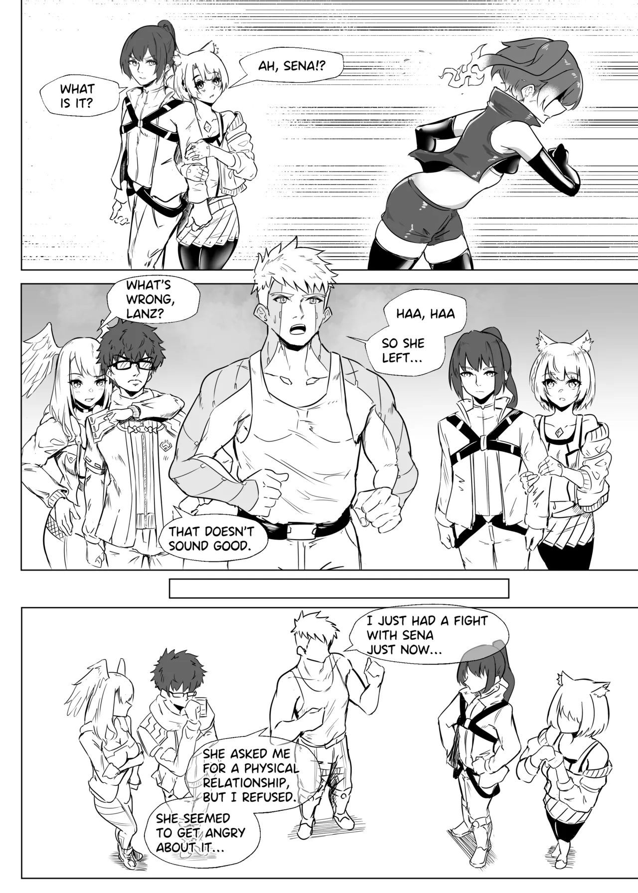 Lanz X Sena Voltage of Two page 9 featuring sena xenoblade chronicles 3 parody - stockings small breasts hentai manga - read online free