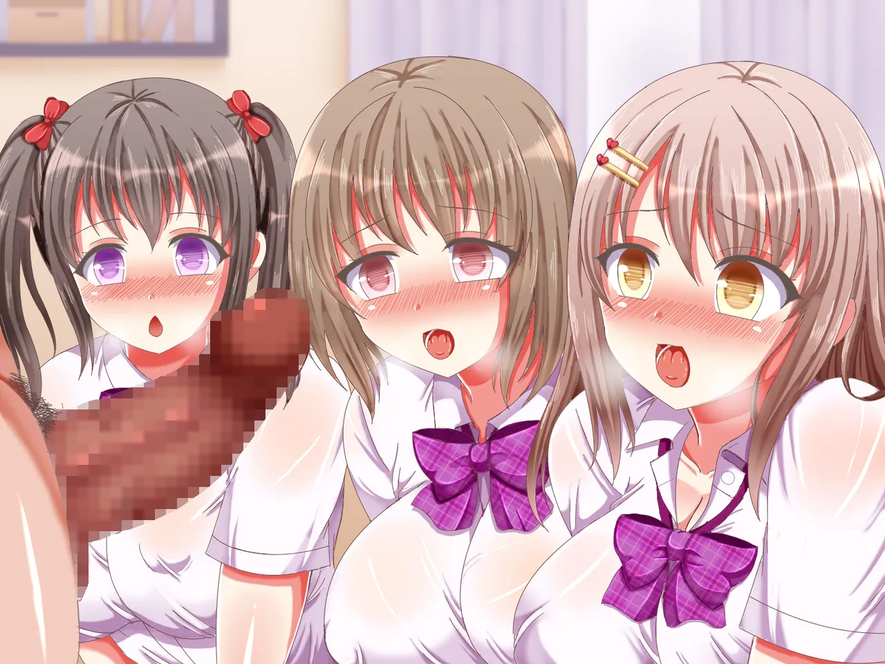 Seifuku JK ga Yasashiku Nukinuki Onasapo de Tsukushitekureru Ohanashi♪ page 233 original parody - big breasts pantyjob hentai manga - read online free