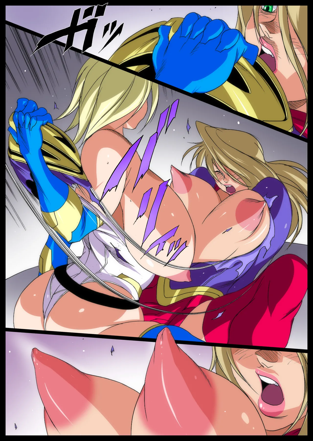 Super x Power page 54 featuring power girl superman parody - squirting big breasts hentai manga - read online free