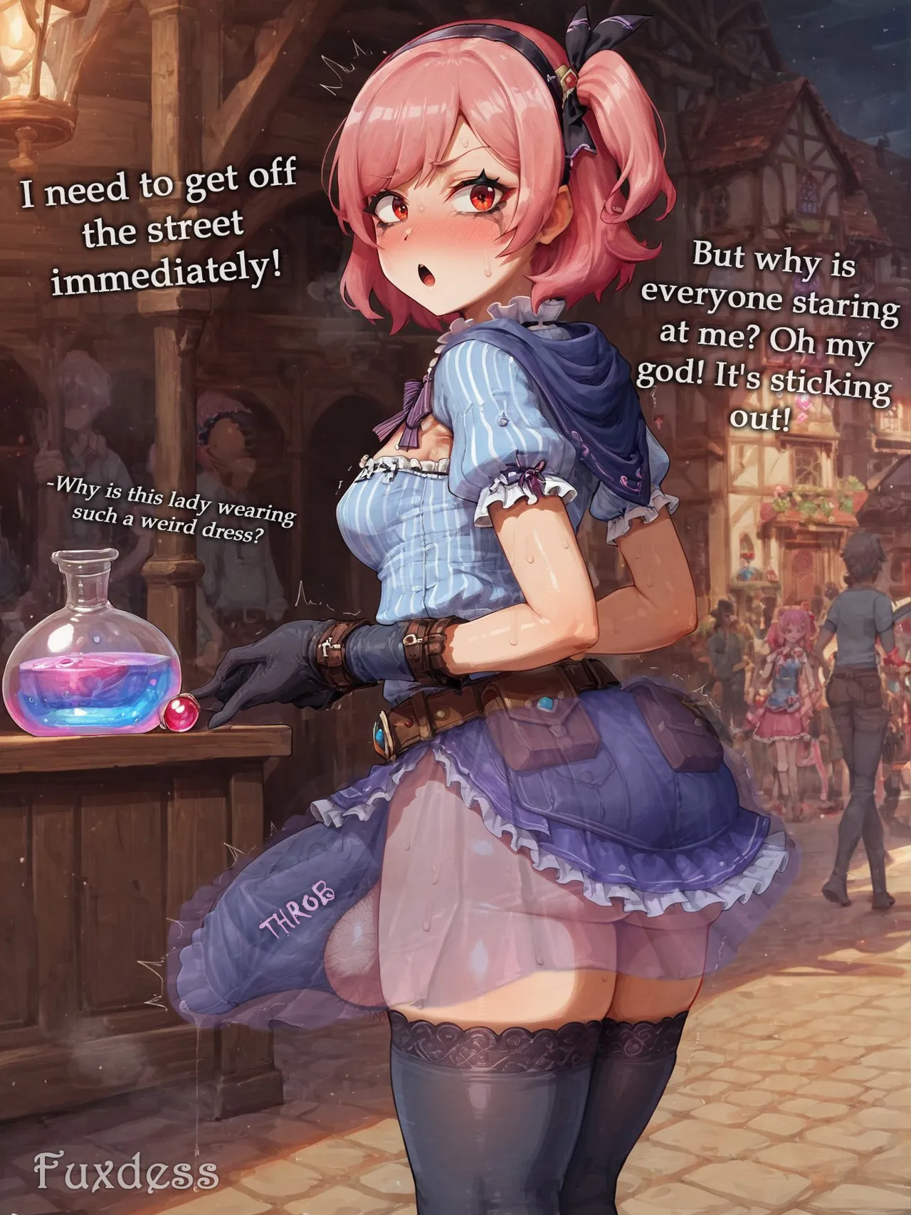 Potion show worker accidentally becomes a horribly sexy futanari monster! By Fuxdess, Part 2 - Page 10