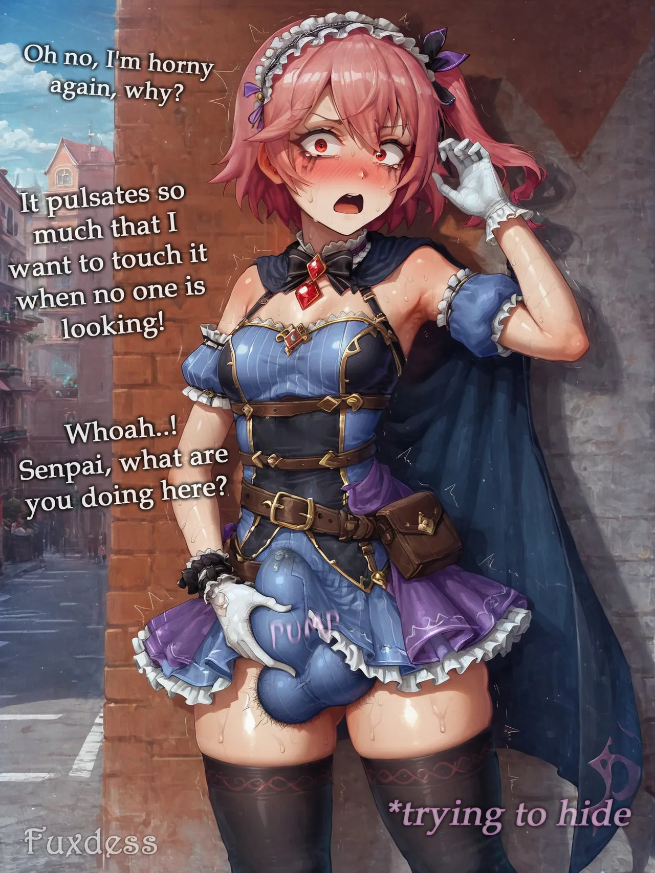 Page 12 of Potion show worker accidentally becomes a horribly sexy futanari monster! By Fuxdess, Part 2 [Ai generated]