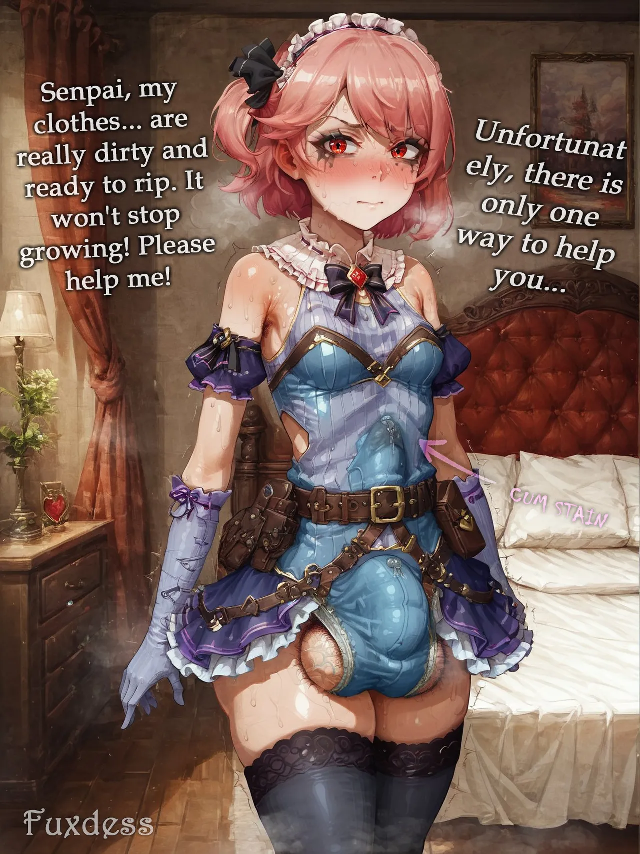 Page 4 of Potion show worker accidentally becomes a horribly sexy futanari monster! By Fuxdess, Part 2