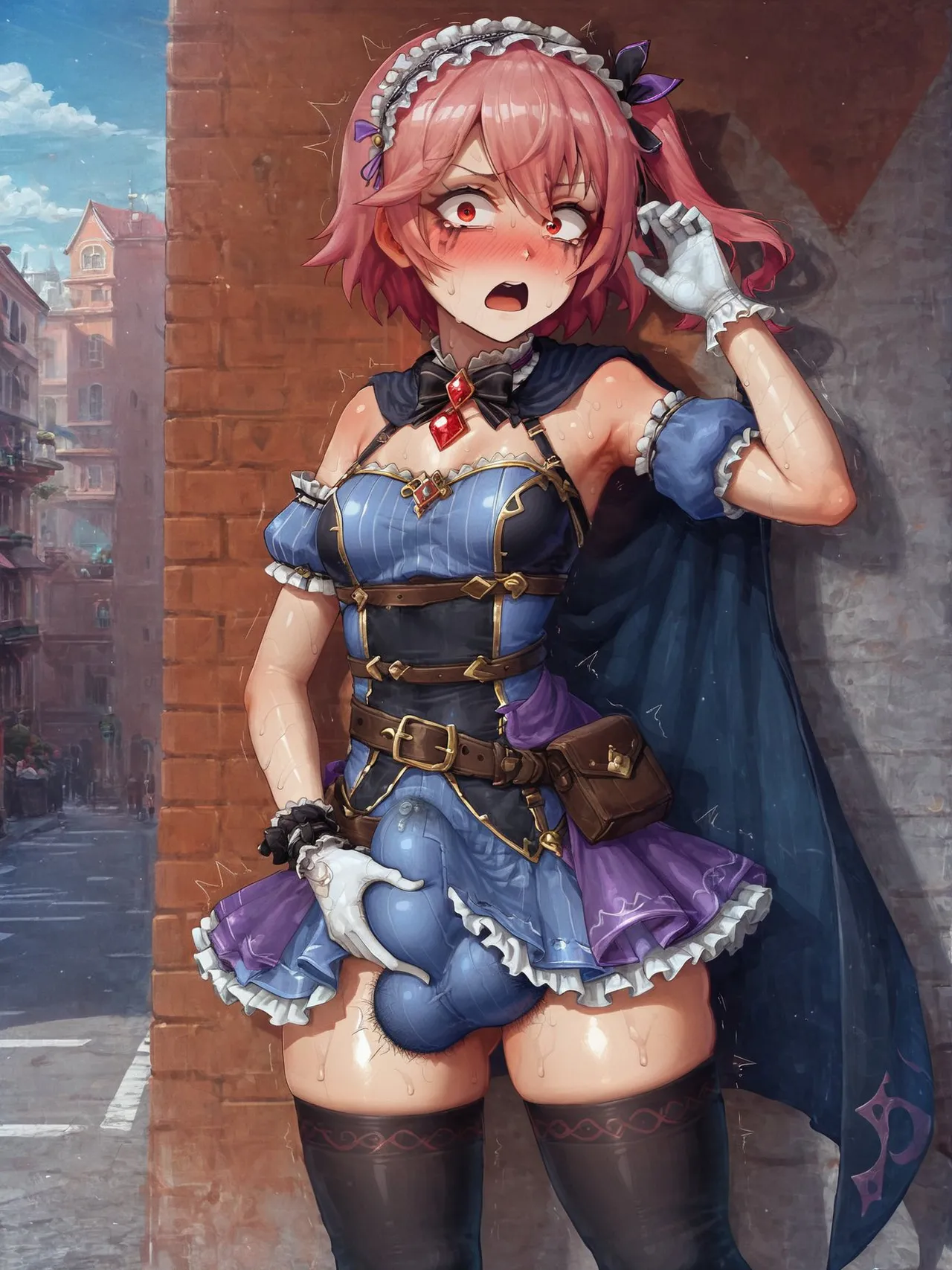 Page 47 of Potion show worker accidentally becomes a horribly sexy futanari monster! By Fuxdess, Part 2 [Ai generated]