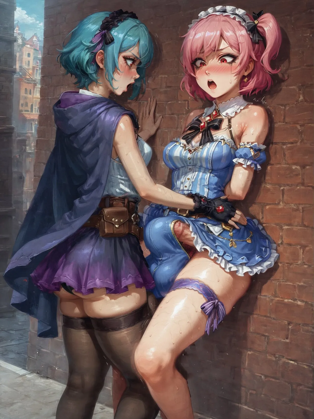 Page 49 of Potion show worker accidentally becomes a horribly sexy futanari monster! By Fuxdess, Part 2 [Ai generated]