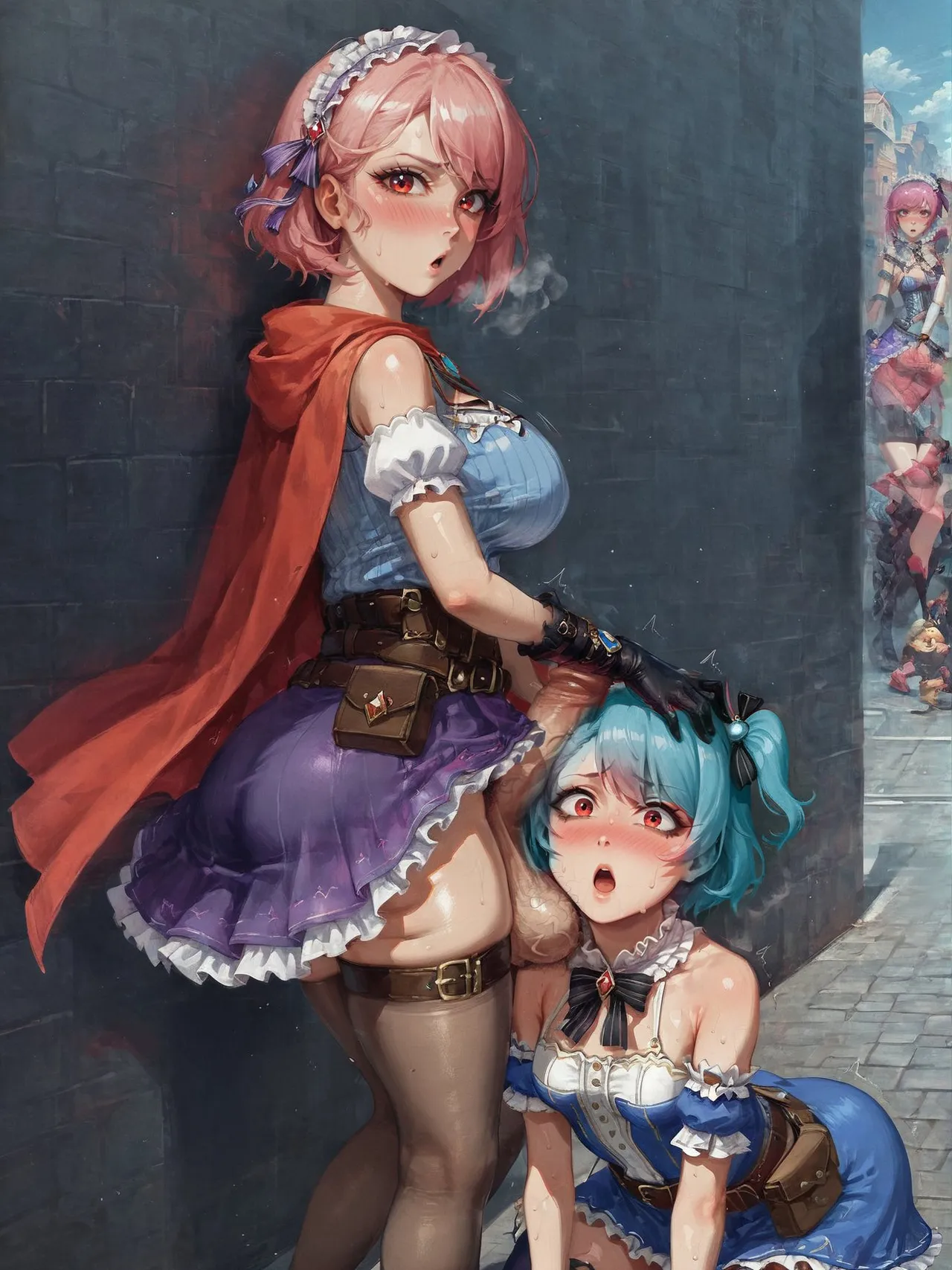Page 57 of Potion show worker accidentally becomes a horribly sexy futanari monster! By Fuxdess, Part 2 [Ai generated]