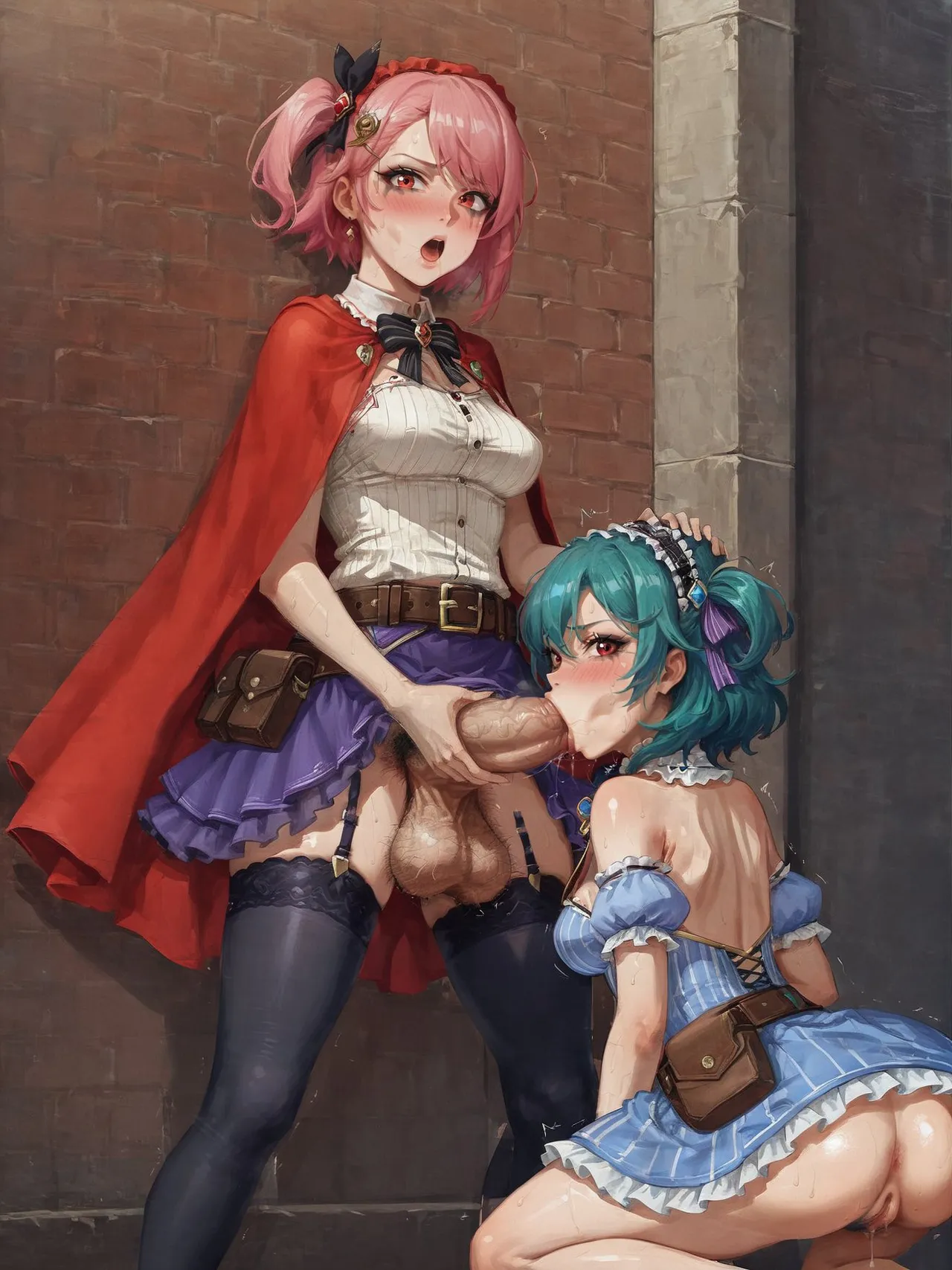Page 58 of Potion show worker accidentally becomes a horribly sexy futanari monster! By Fuxdess, Part 2 [Ai generated]