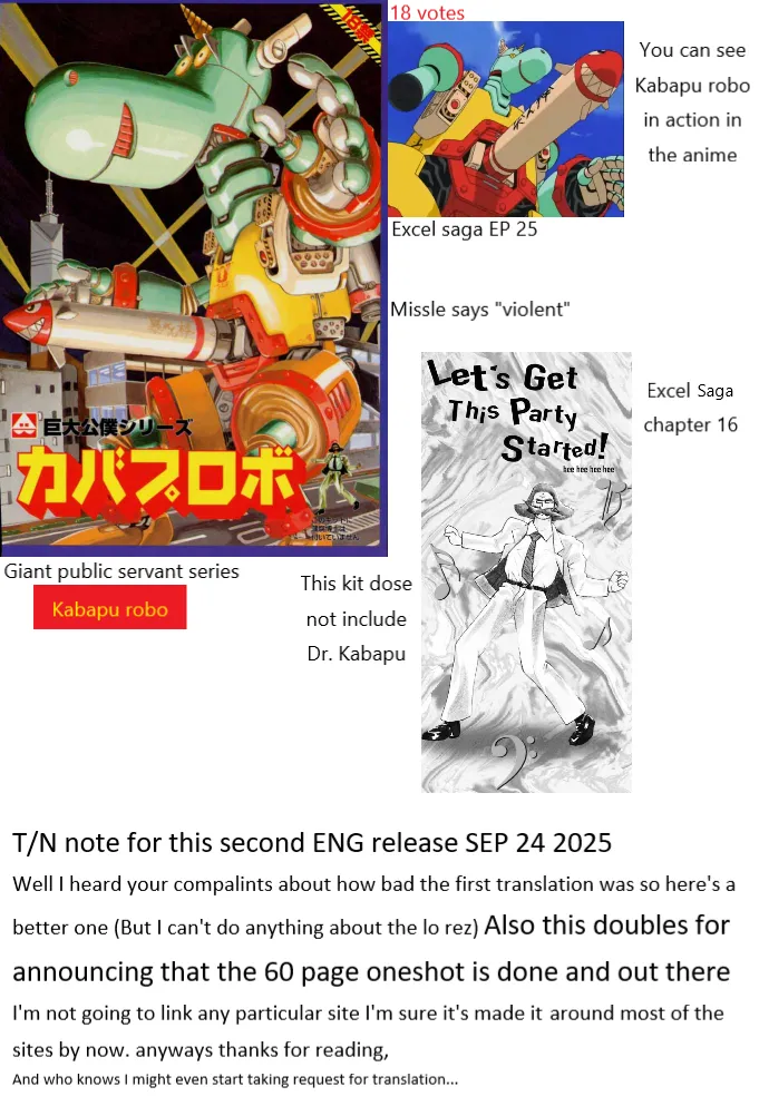 Municipal force Daitenzin + Double intention page 171 featuring hyatt excel saga parody - read online free