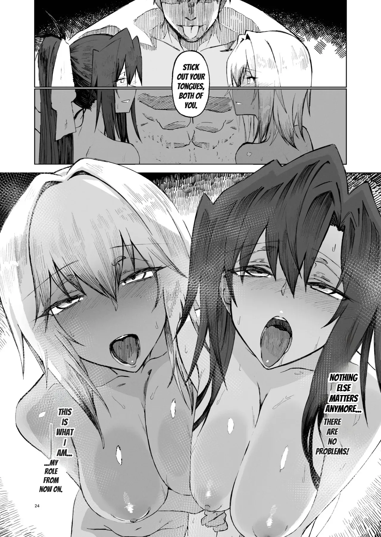 Isekai Mesu Yuusha 4 page 24 original parody - kissing big breasts hentai manga - read online free