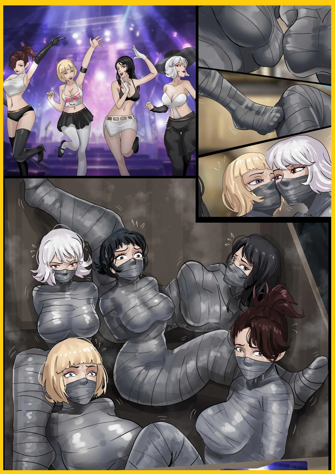 超模女团被绑架成木乃伊 - Page 1