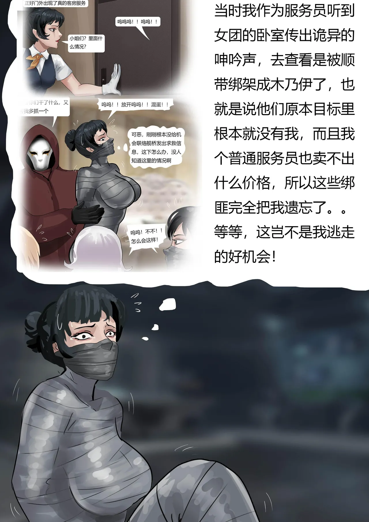 超模女团被绑架成木乃伊02-身陷魔窟 - Page 13