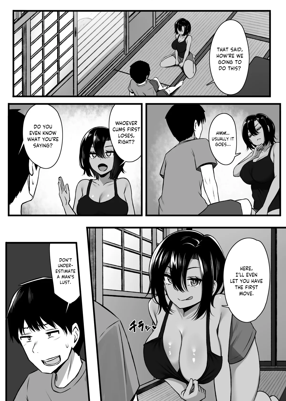 Page 7 of [Molta Shouten (Molta)] Makezu Girai na Osananajimi to H Shoubu suru Hanashi | A story where a Childhood Friend that hates Losing has a Sex Battle! [English] [LIQUIDPANT]