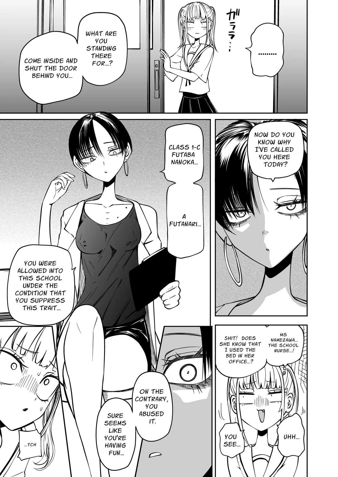 Page 4 of [Mikenekohanten (Sakamoto Kafka)] Tomodachi o Onaho ni shitetara Futanari Kyoushi ni Chinpo de Shikararemashita | I Got Scolded By A Futanari Teacher For Treating My Friends Like Fuckholes [English] [Stationary Target]