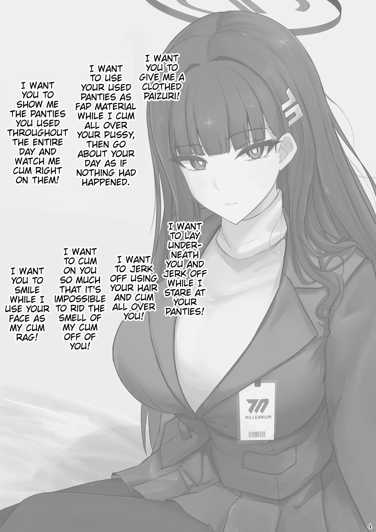 Page 3 of [Hakuginmokusei (Poshi)] Rio ni Suki nadake | As Much As You Like, Rio (Blue Archive) [English] [Digital] [Thighs]
