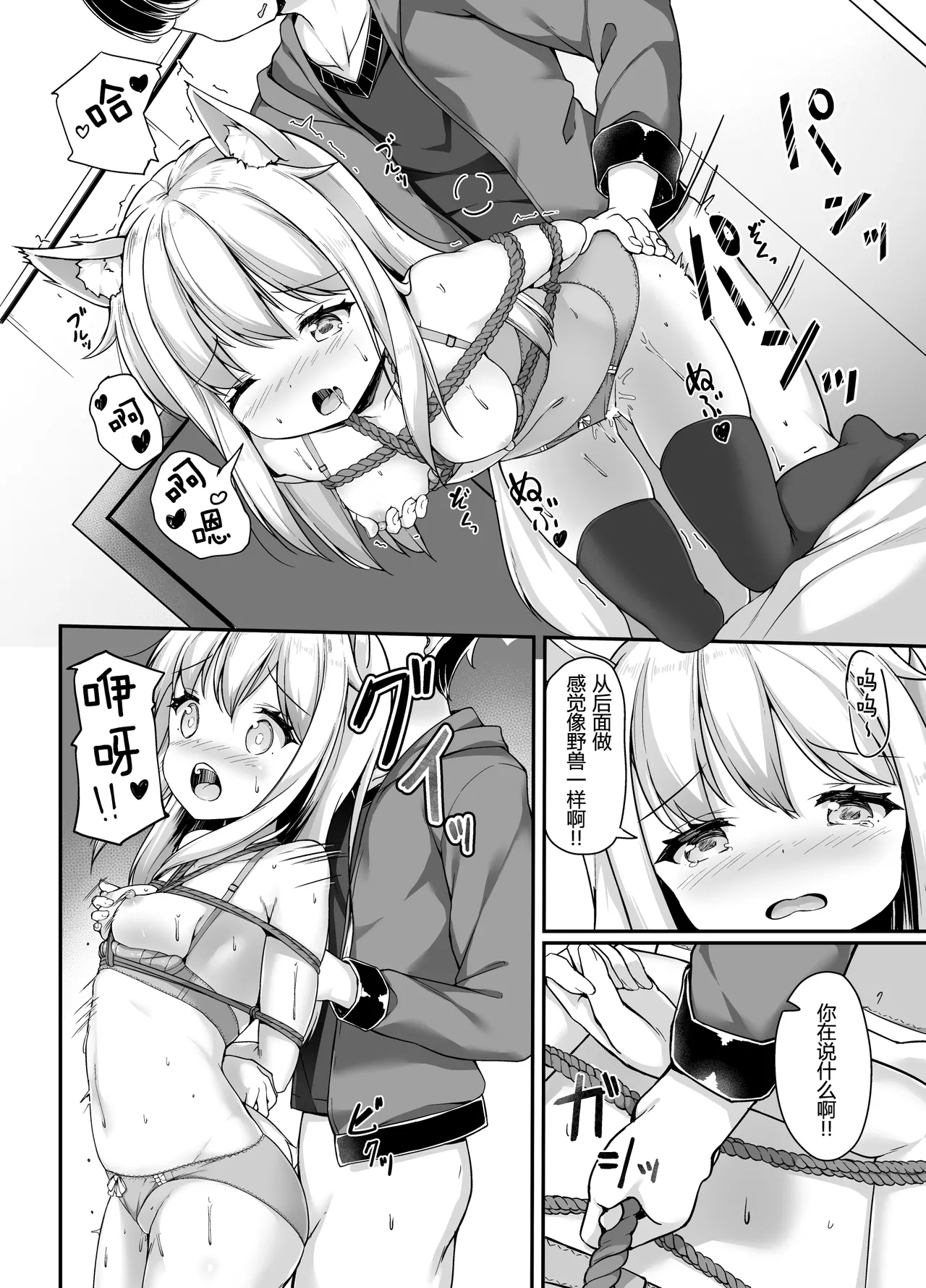 お狐様を縛りたい!! グレスケ版 - Page 13