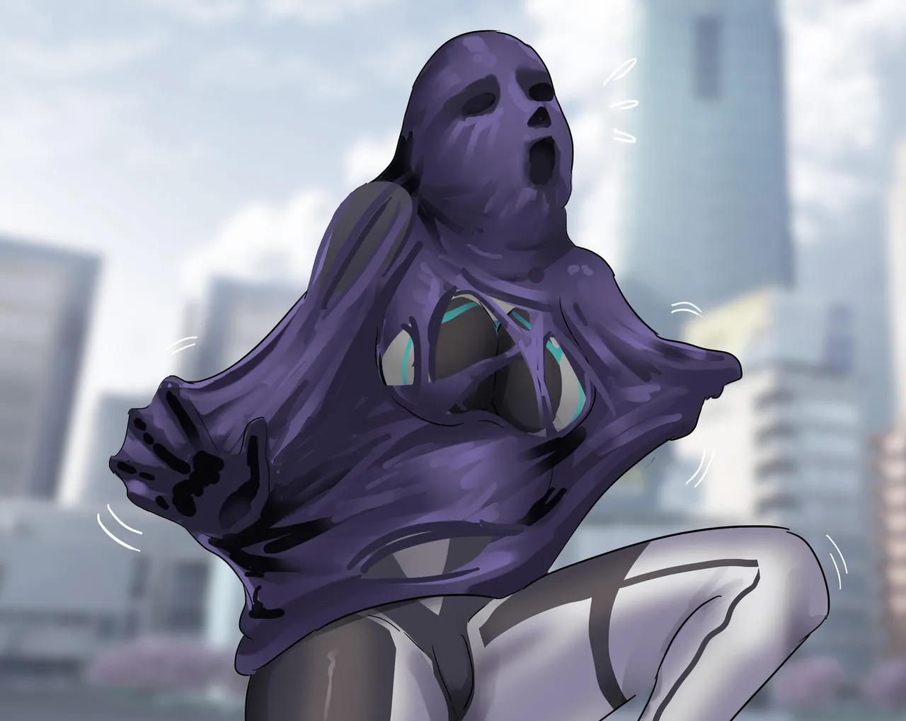 紧身衣女战士被寄生生物肆意玩弄 - Page 15