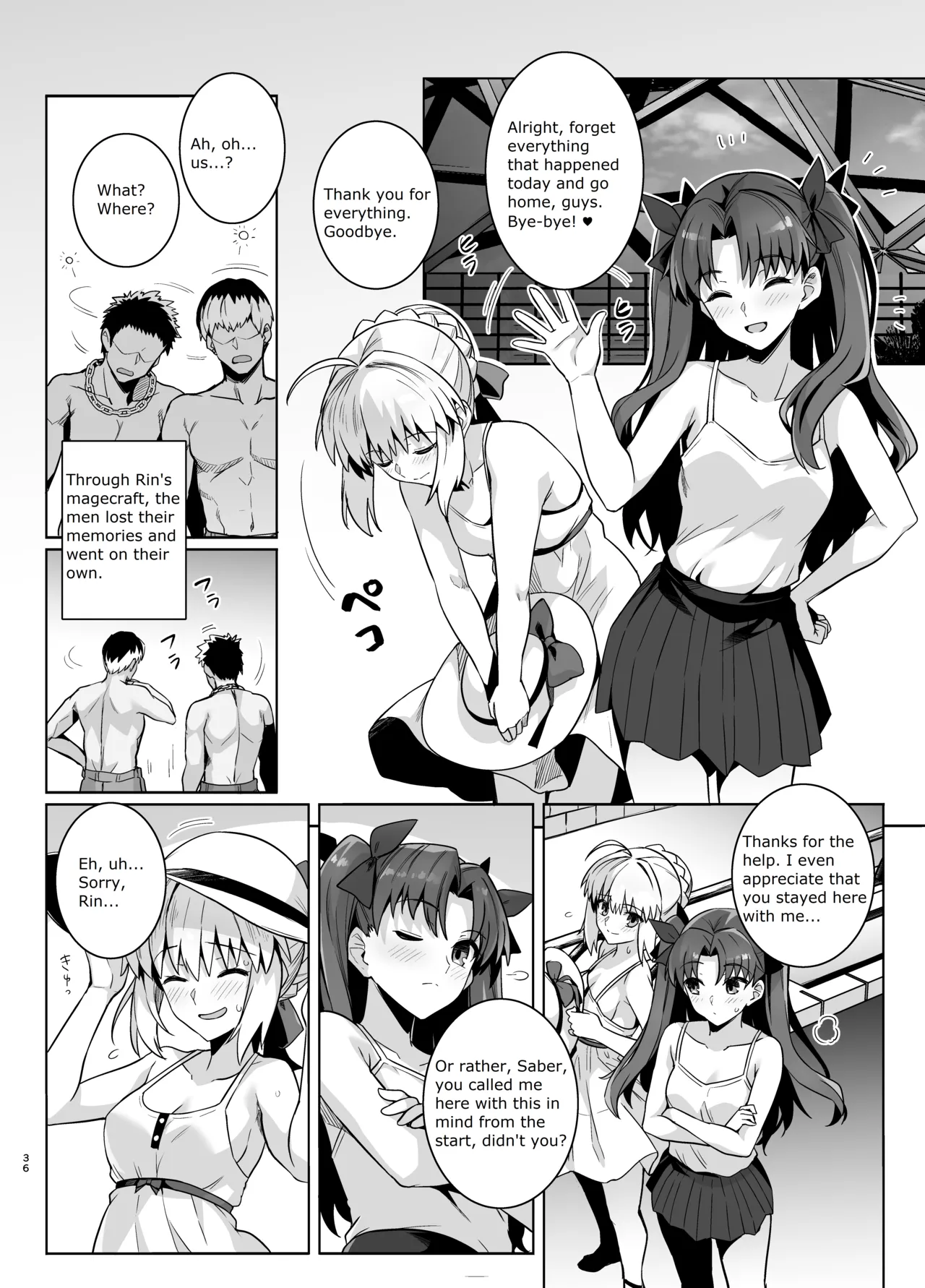 Saber-san Yarimoku Nanpamachi Pool Hen - Page 35