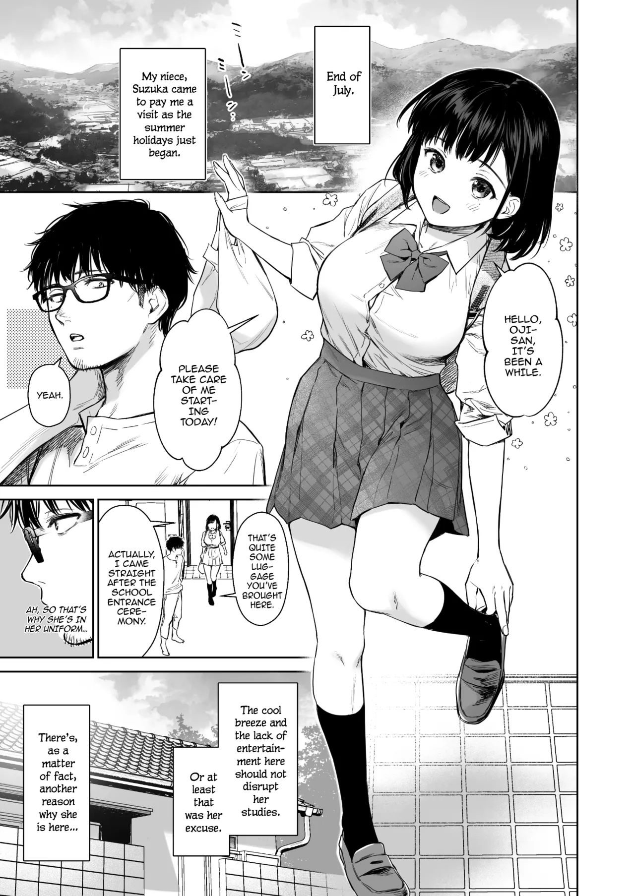 Page 2 of [Doushoku (Umakuchi Syouyu)] Toaru Natsu, Mei to Futarikiri. - One summer, alone with my niece. [English] [SquigglesJp Scans] [Decensored] [Digital]