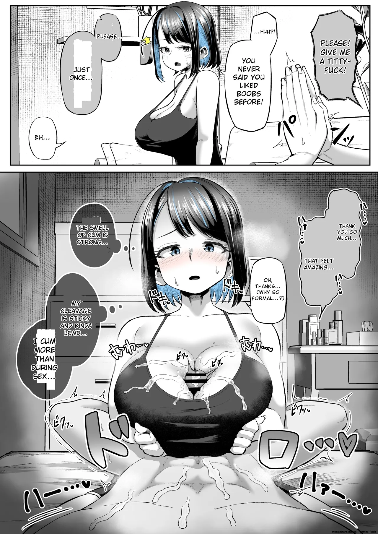 This is the story of how she came to love titjobs! - Page 1