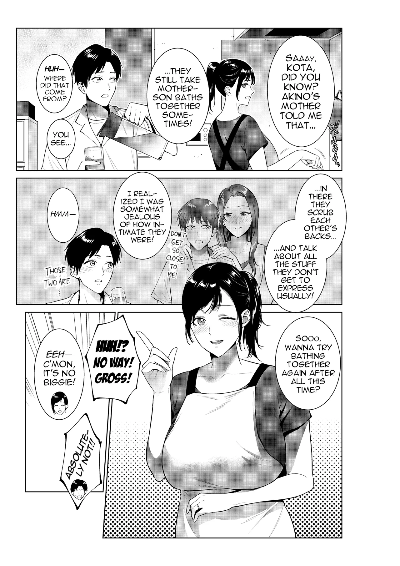 Nyuuyoku kara Hajimaru Haha to no Nikuyoku Seikatsu | A Life of Lust with my Mom Started with a Bath - Page 2
